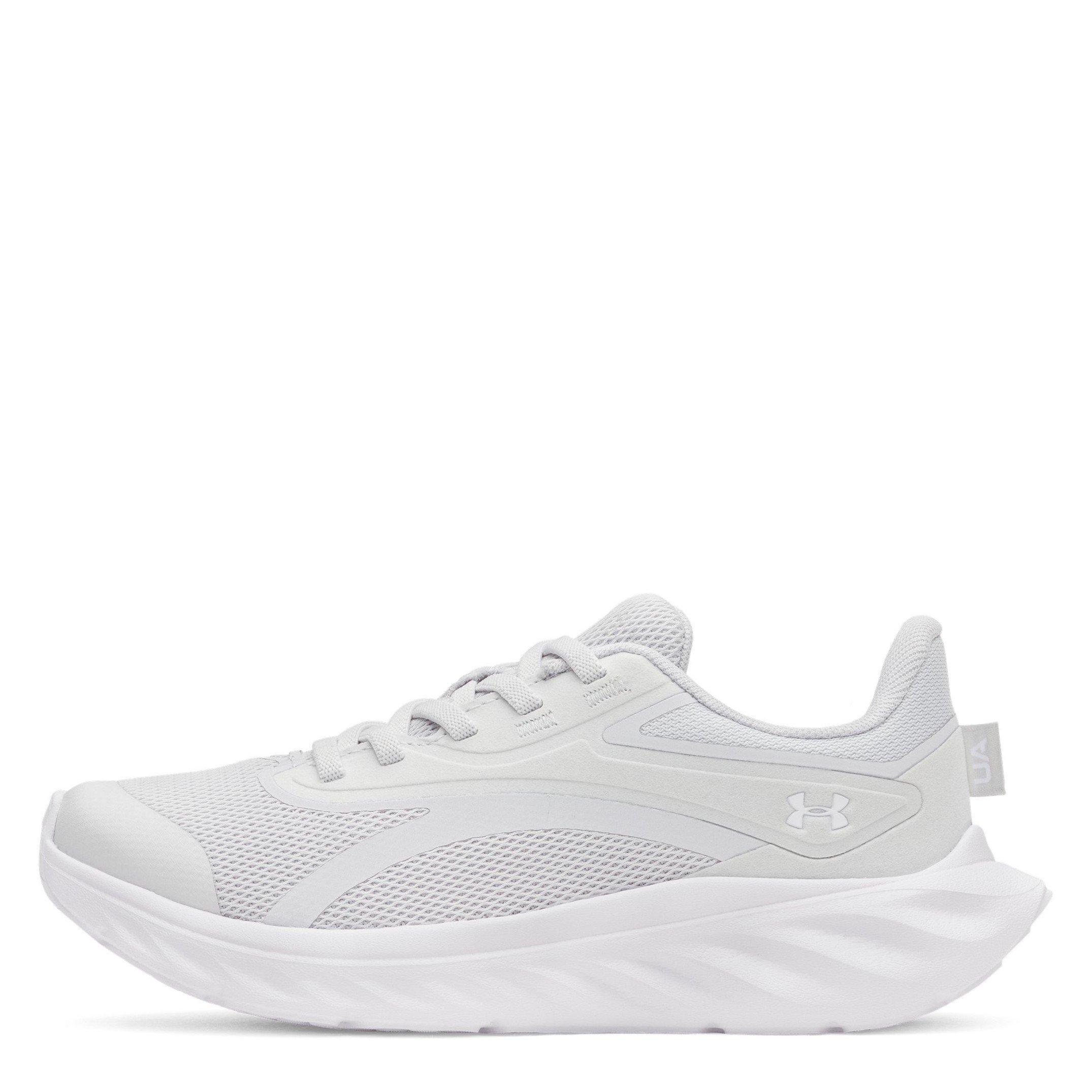 Grey/White - Under Armour - Under Armour Ascend Kids Trainers - 6