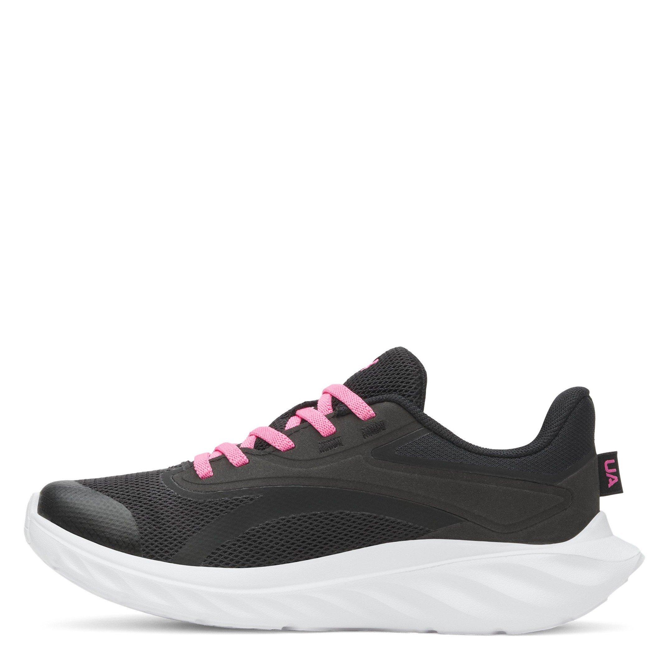 Black/Pink - Under Armour - Under Armour Ascend Kids Trainers - 2