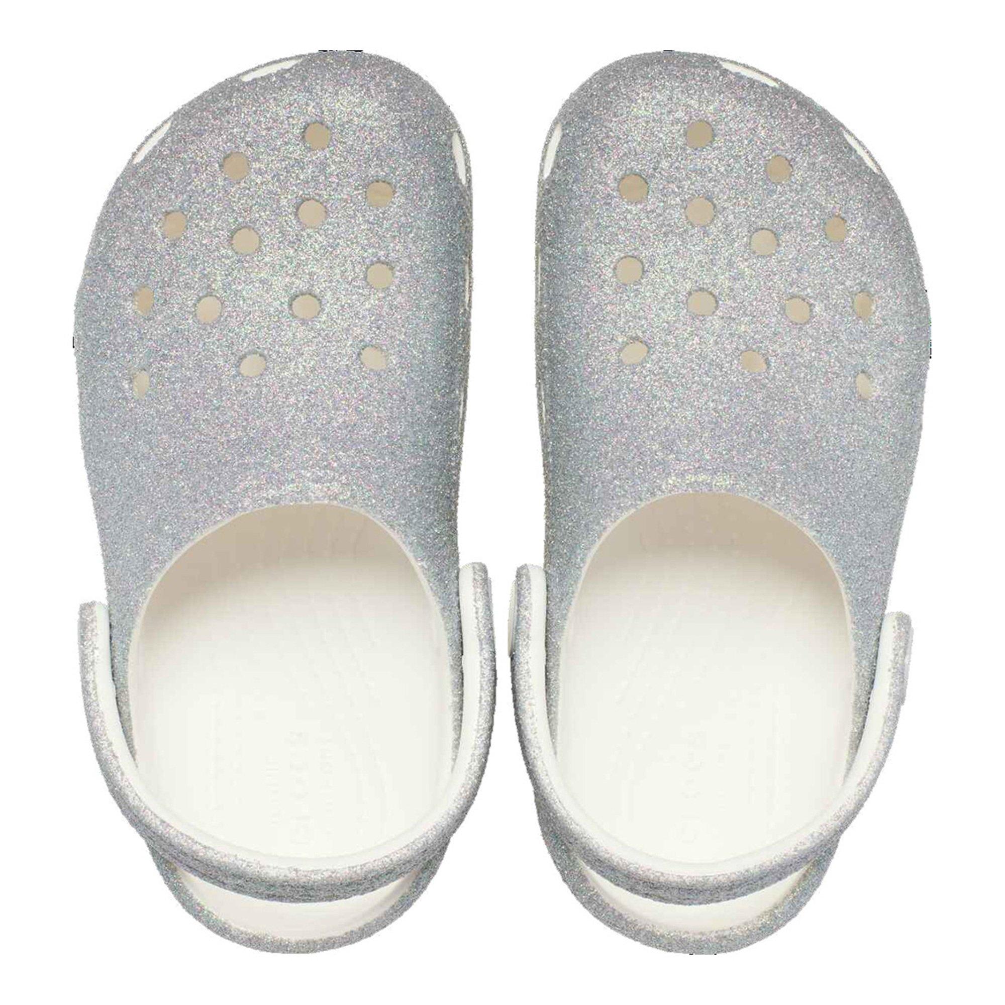 Weiß - Crocs - Kids' Classic Glitter Clogs - 4