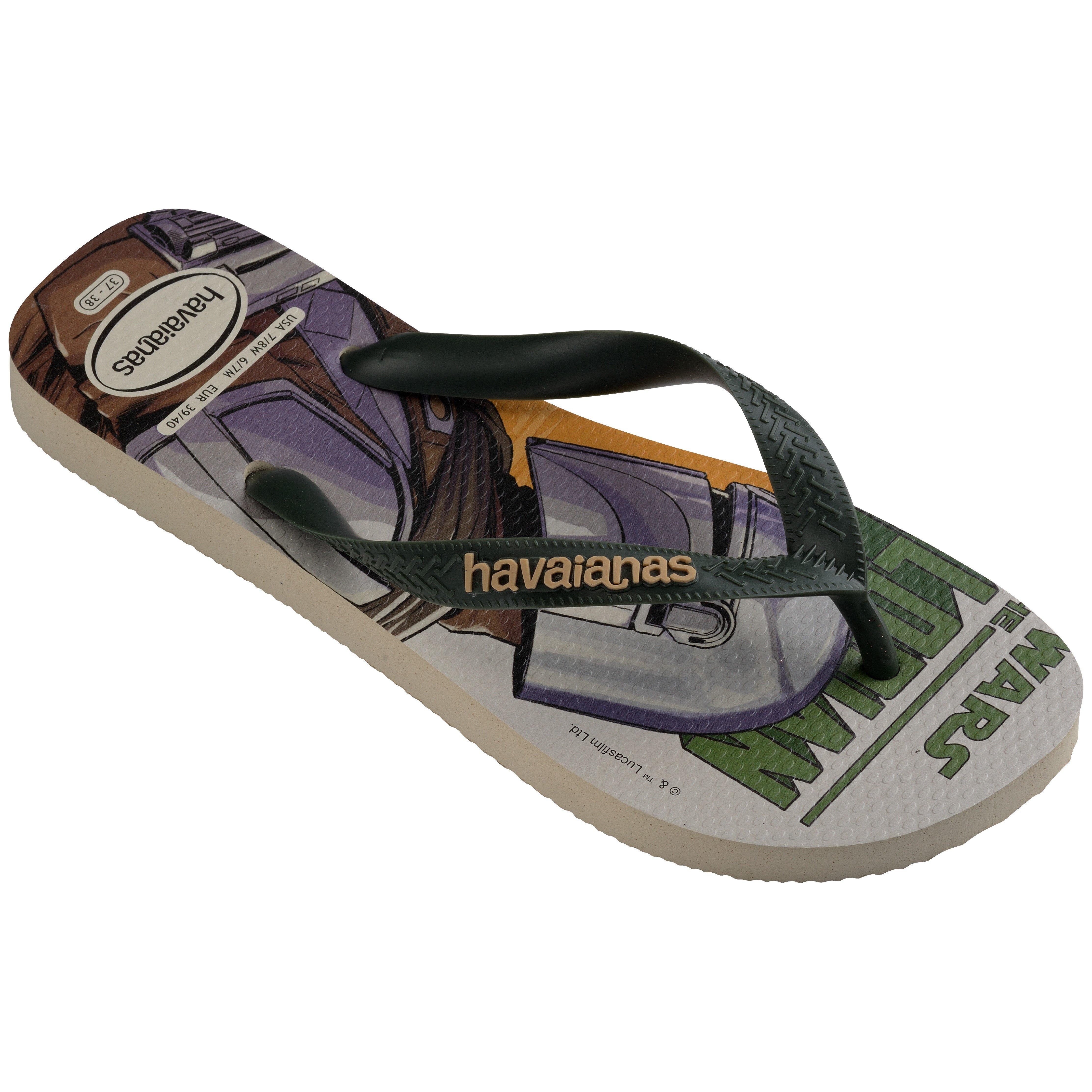 Havaianas Girls Kids' Star Wars Flip Flops - Beige/Green - 13C