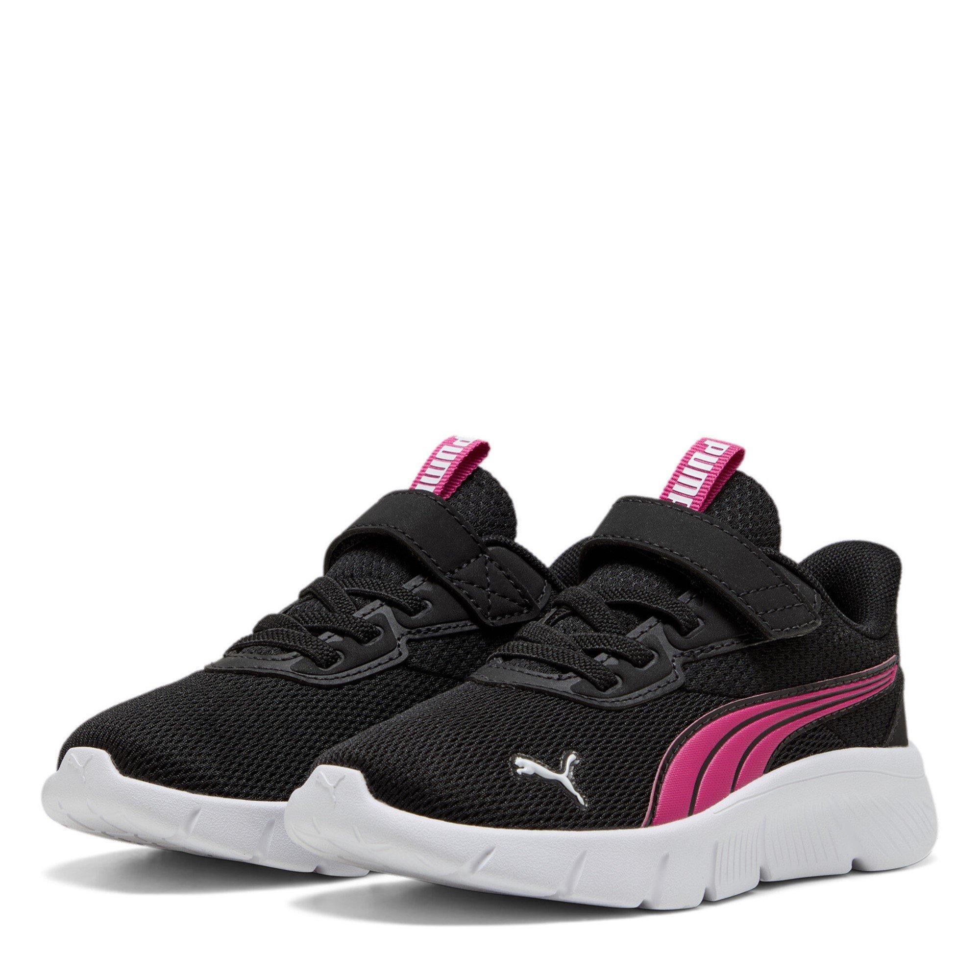 Puma Girls Flexfocus Modern Ac+ Ps Running Shoes Childrens - Black/Pink - C12 (31)