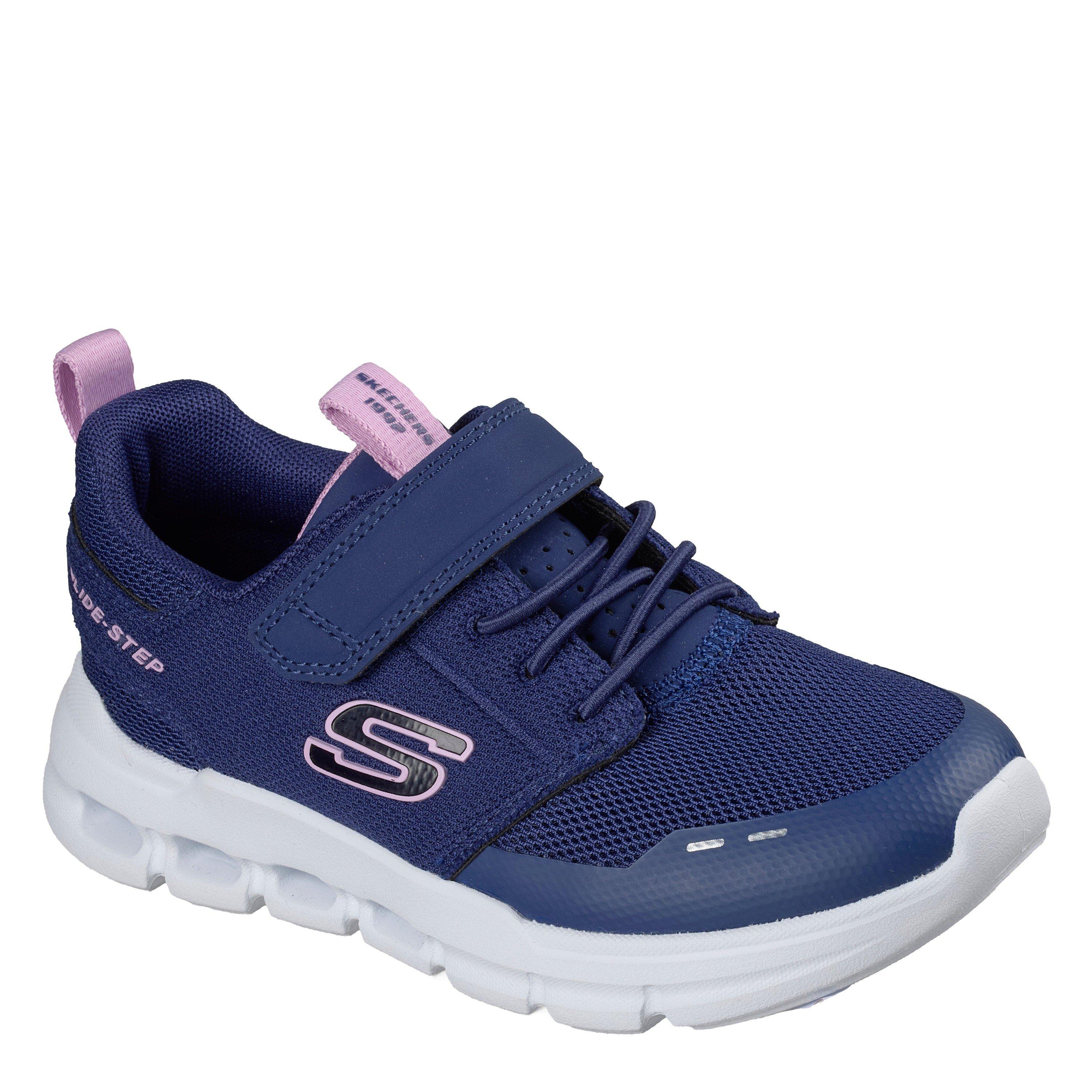 Azul Marinho/Rosa - Skechers - Kids' Glide Step Runners - 3