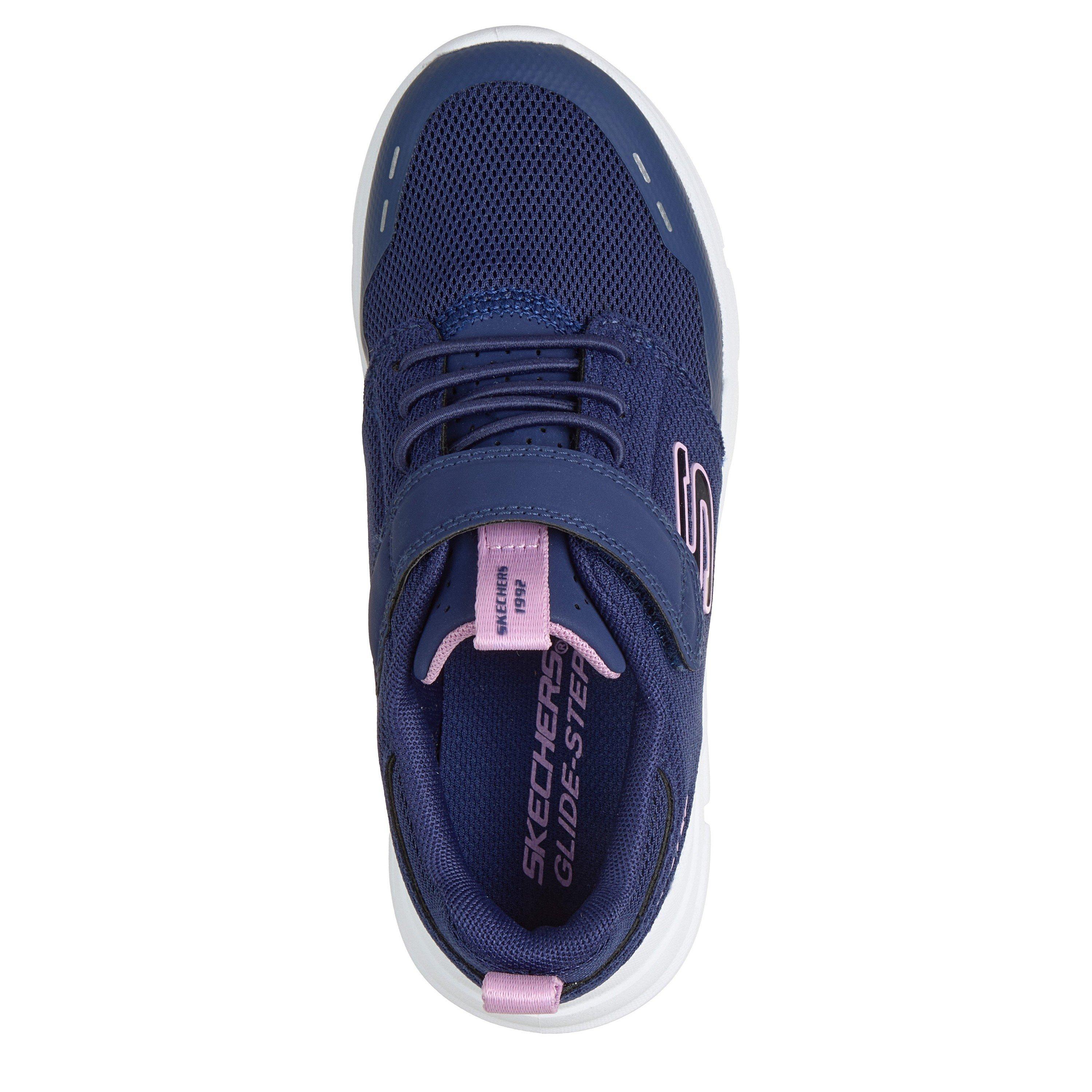 Azul Marinho/Rosa - Skechers - Kids' Glide Step Runners - 4