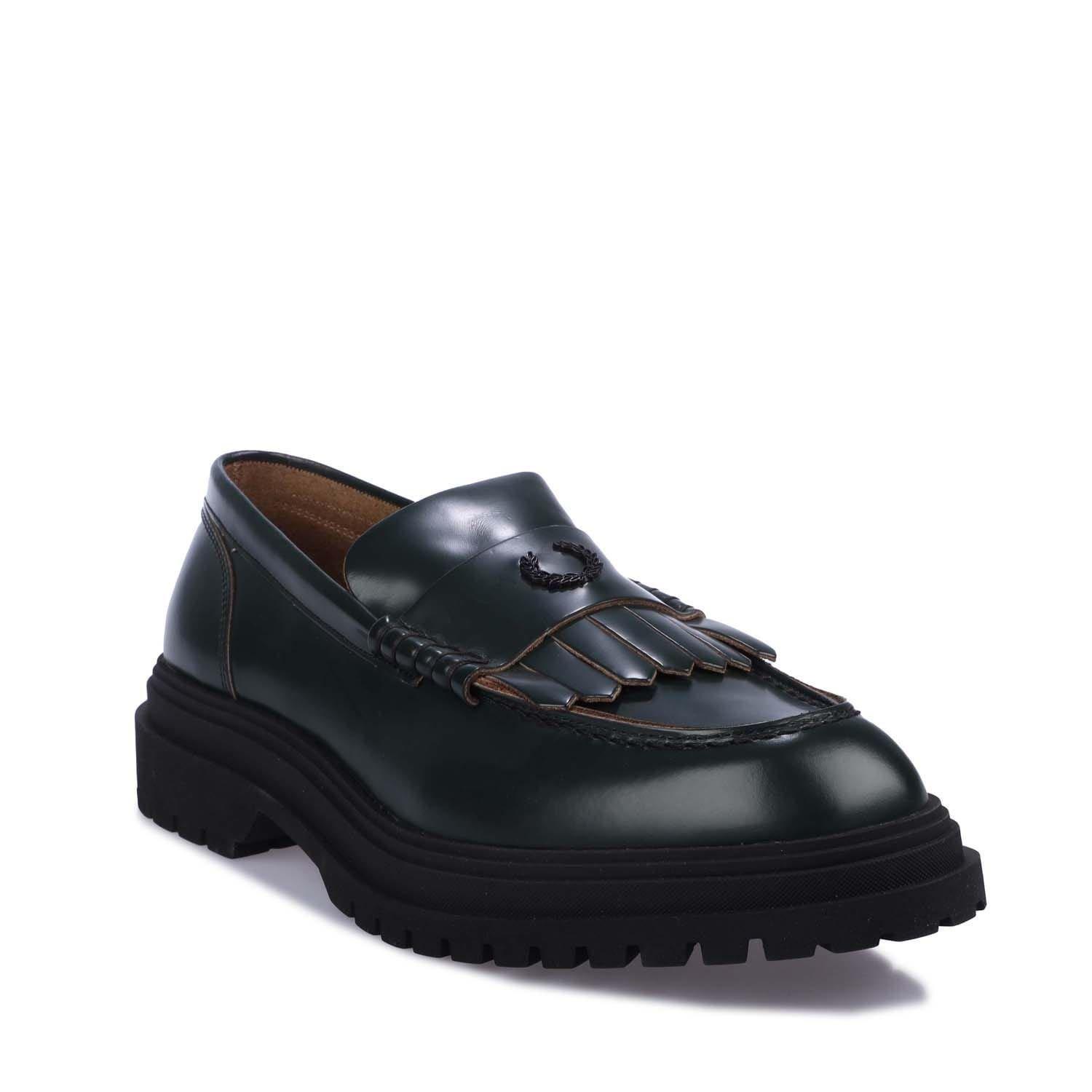 Green - Fred Perry - Leather Loafers - 2