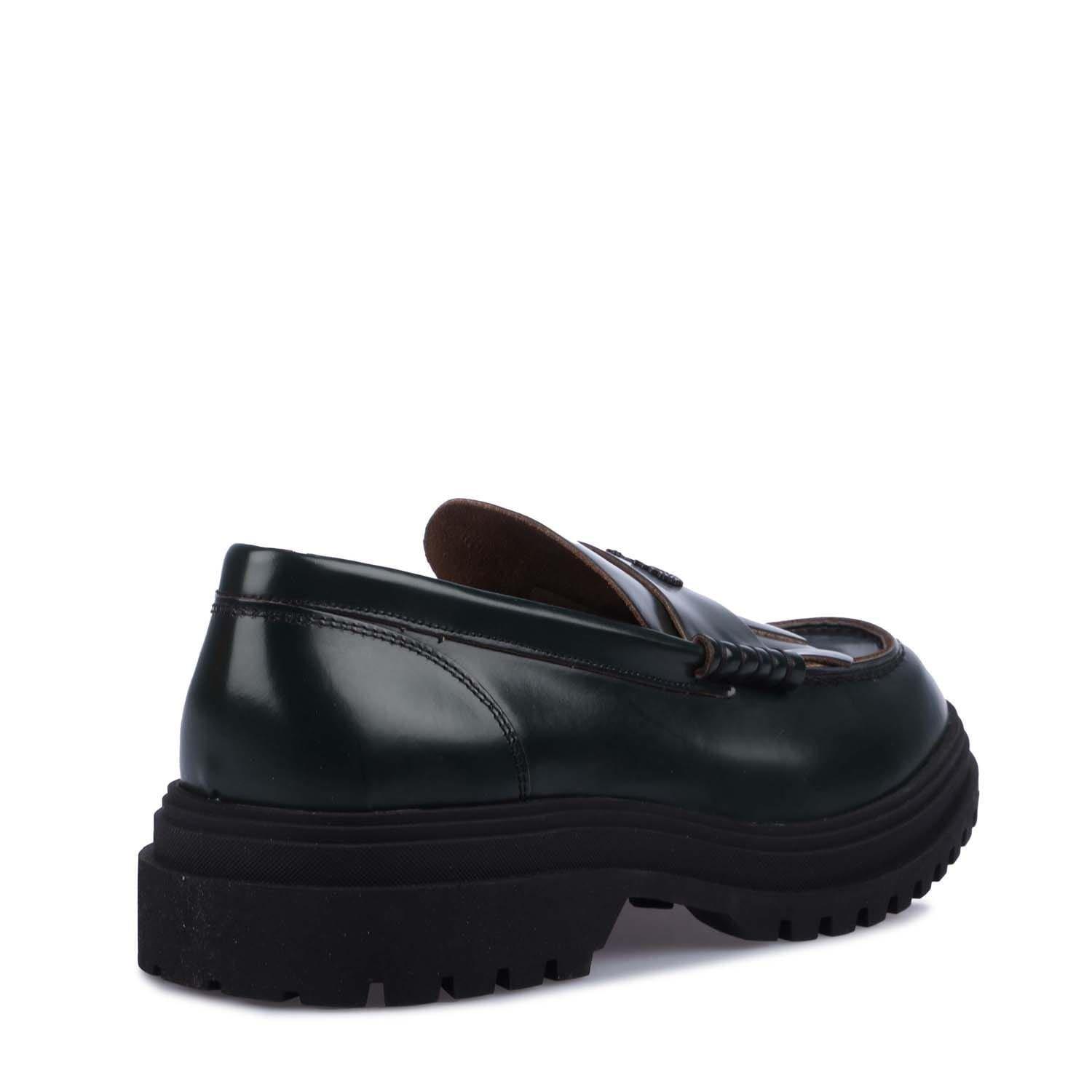 Green - Fred Perry - Leather Loafers - 3