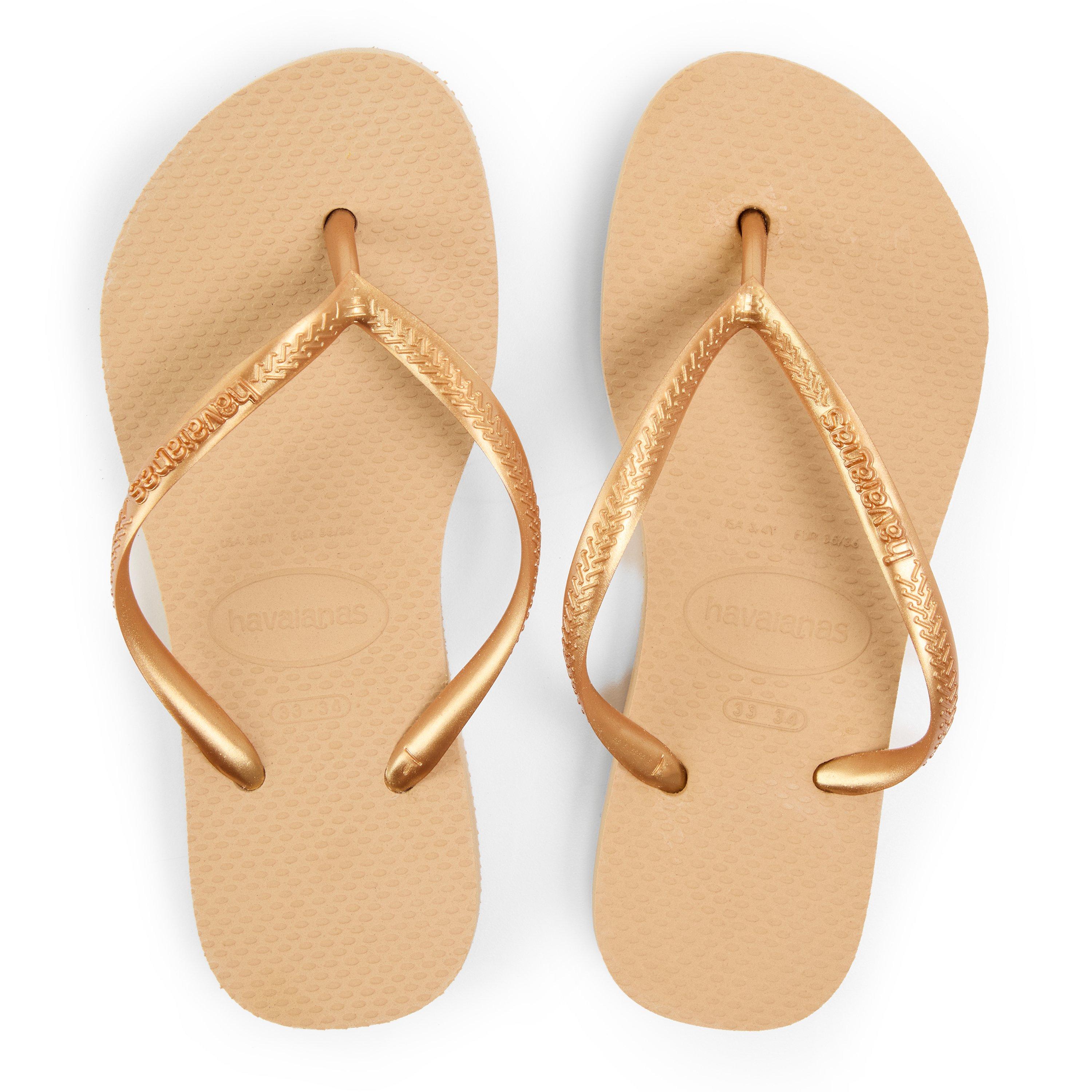 Multi - Havaianas - Hav. Slim Flatform Golden 33/34 Flip Flops Girls - 4