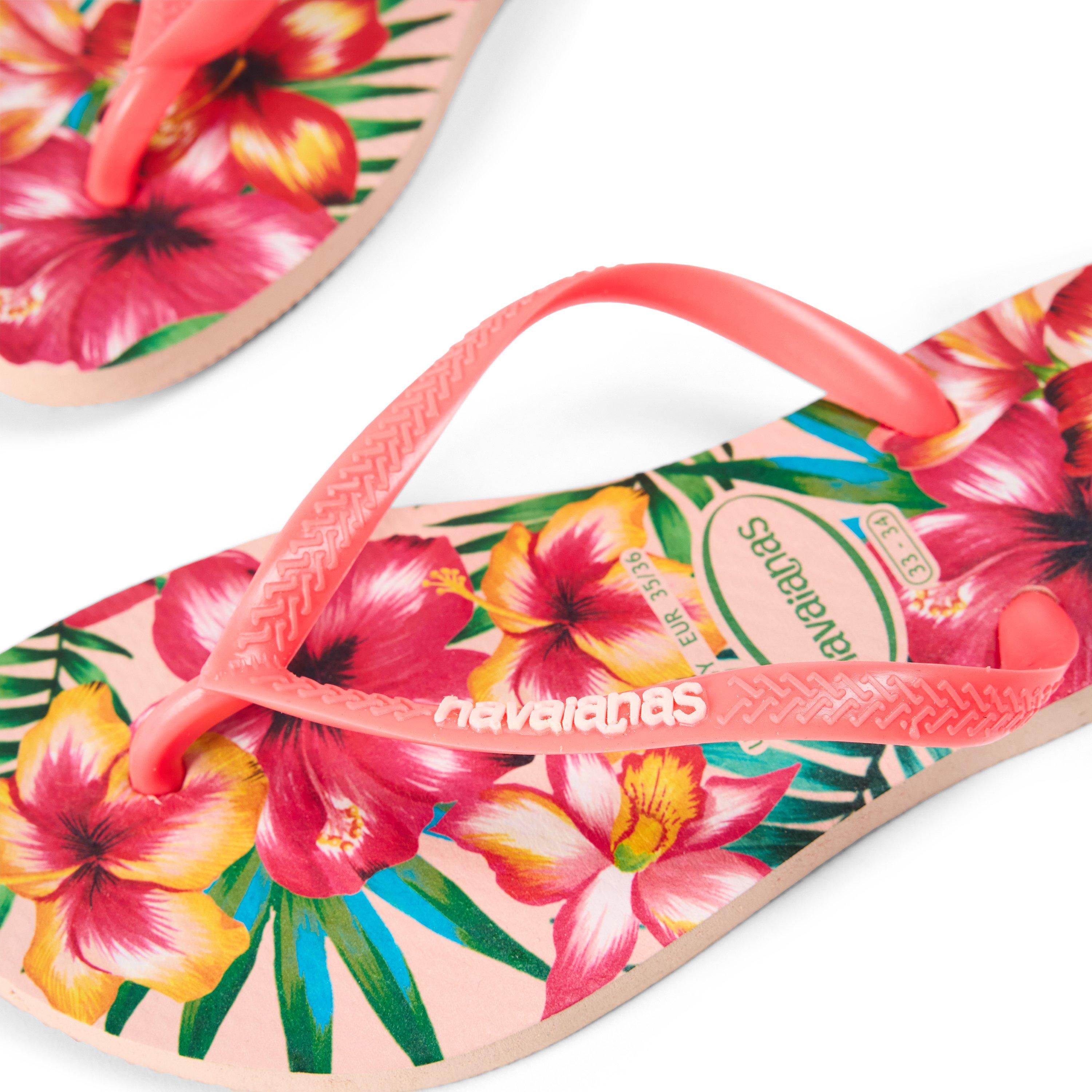 Multi - Havaianas - Kids' Slim Palette Glow Velvet Rose Flip Flops - 3