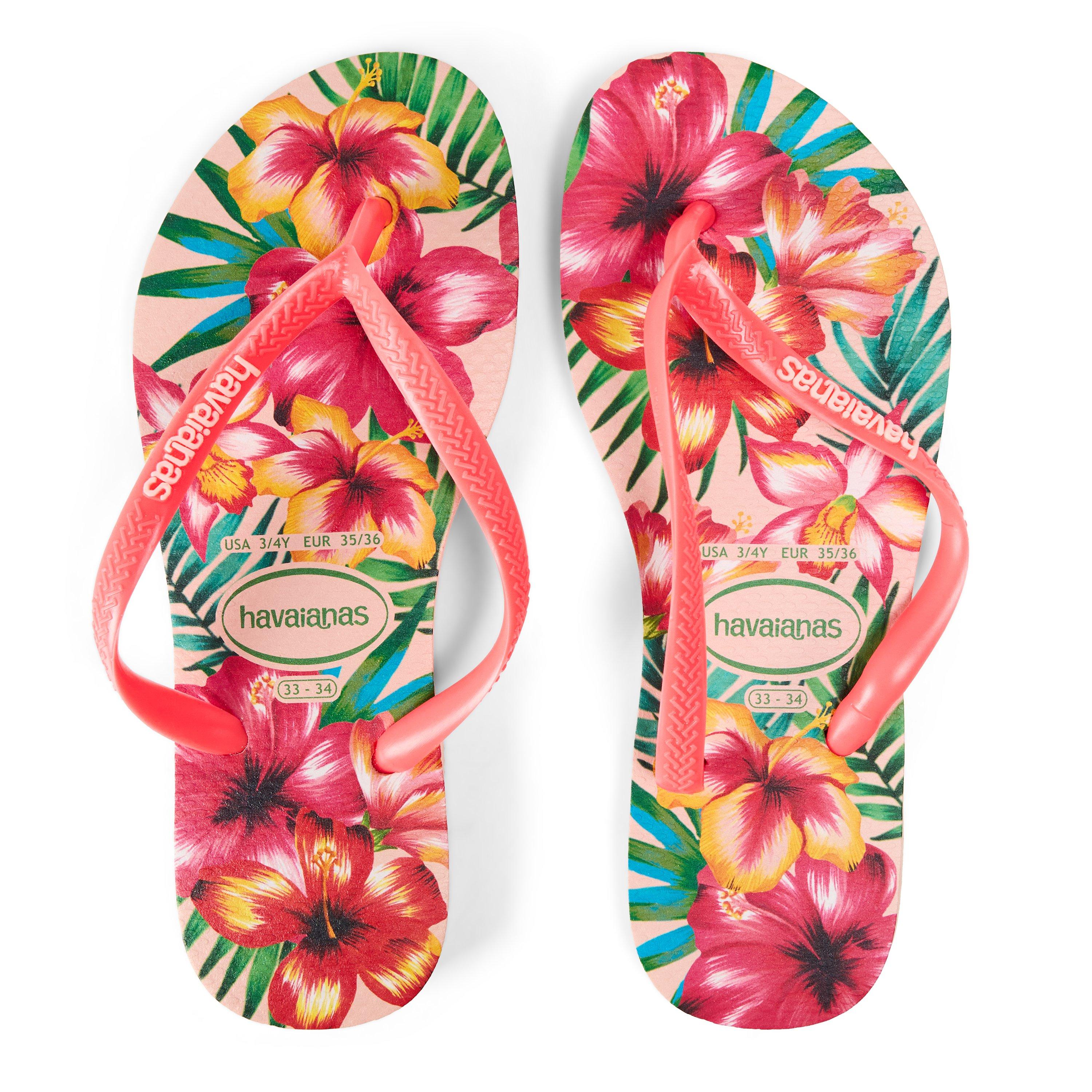 Multi - Havaianas - Kids' Slim Palette Glow Velvet Rose Flip Flops - 4