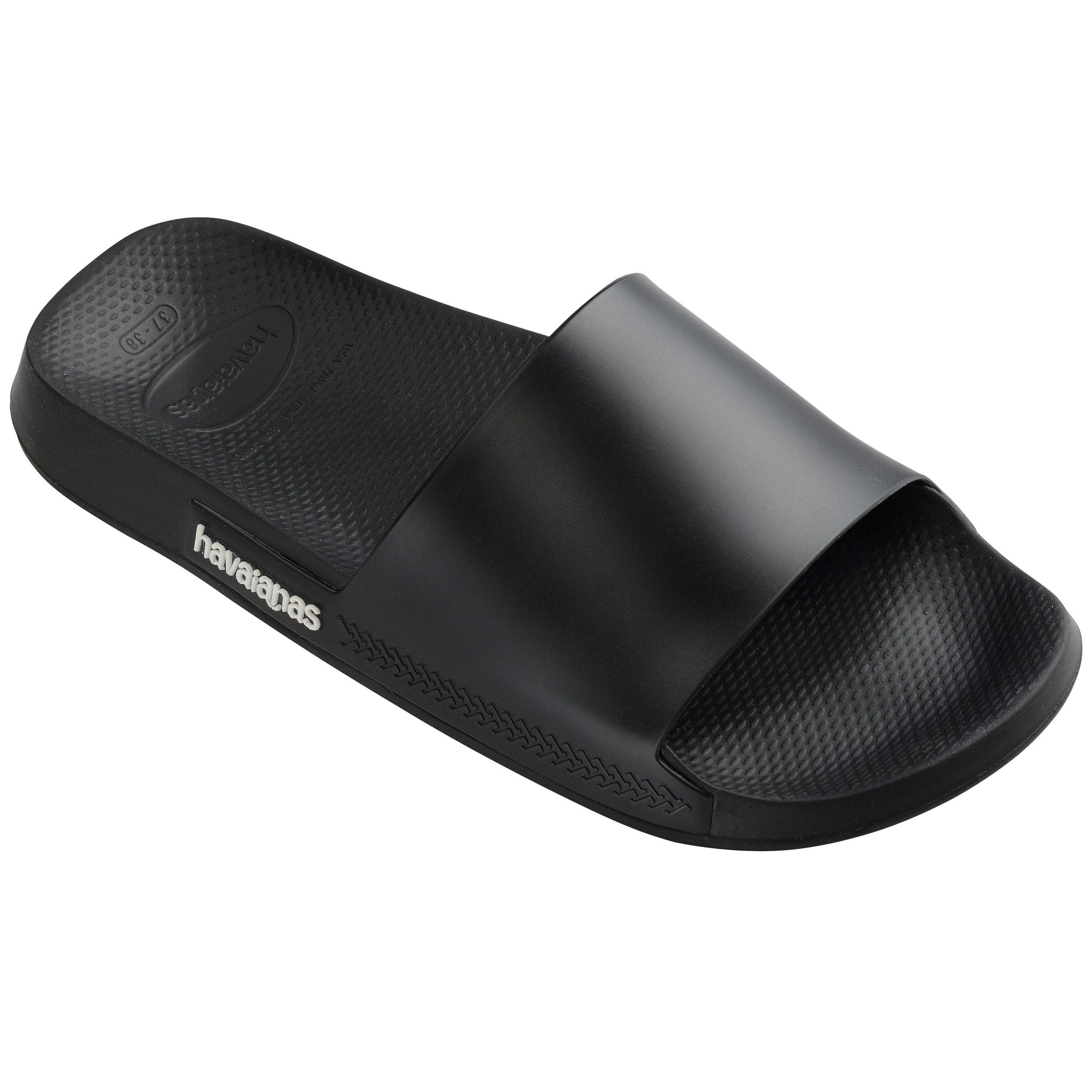 Havaianas Girls Kids' Slide Classic Amazonia Flip Flops - Black - 1/2