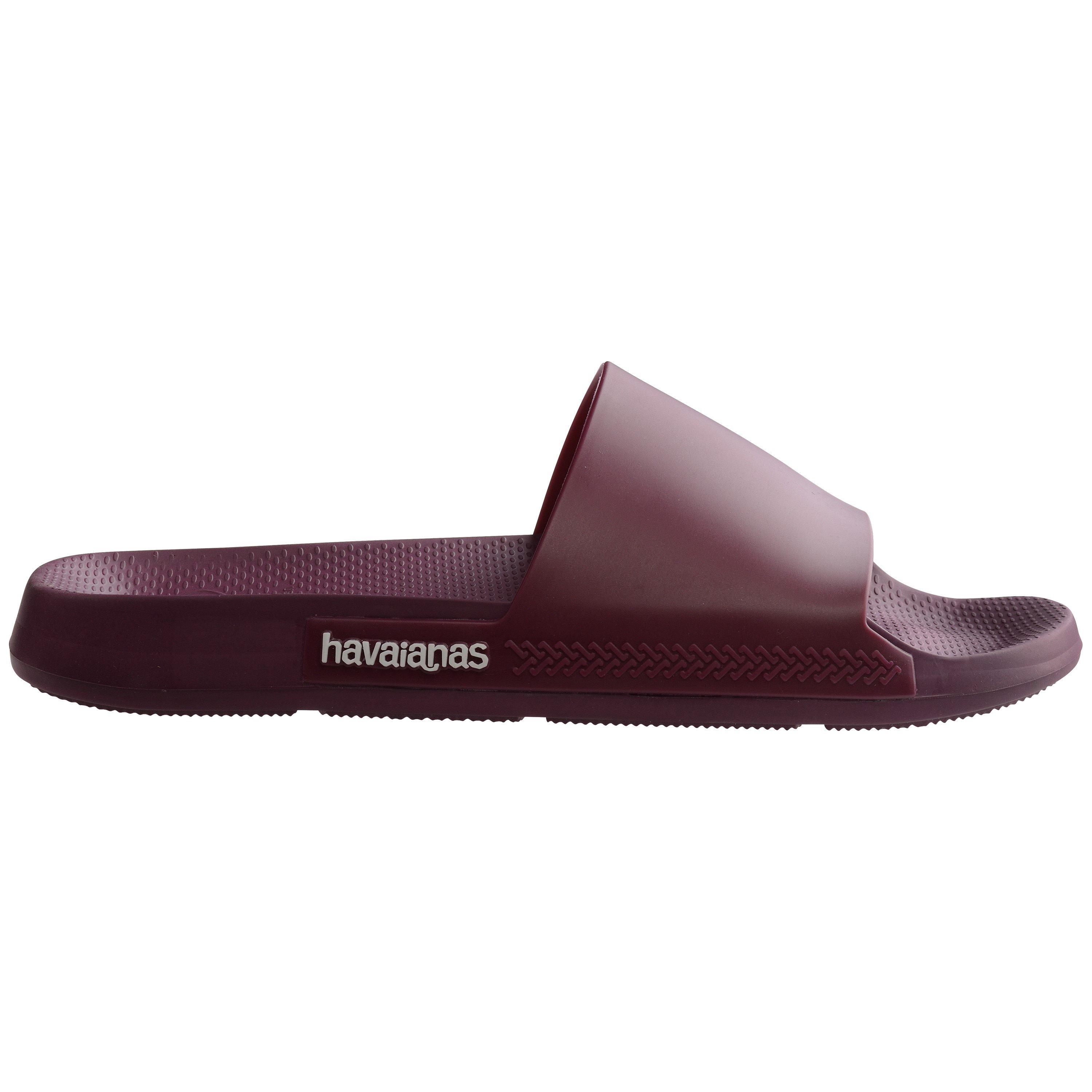 Havaianas Girls Kids' Slide Classic Amazonia Flip Flops - Purple Soil - 8