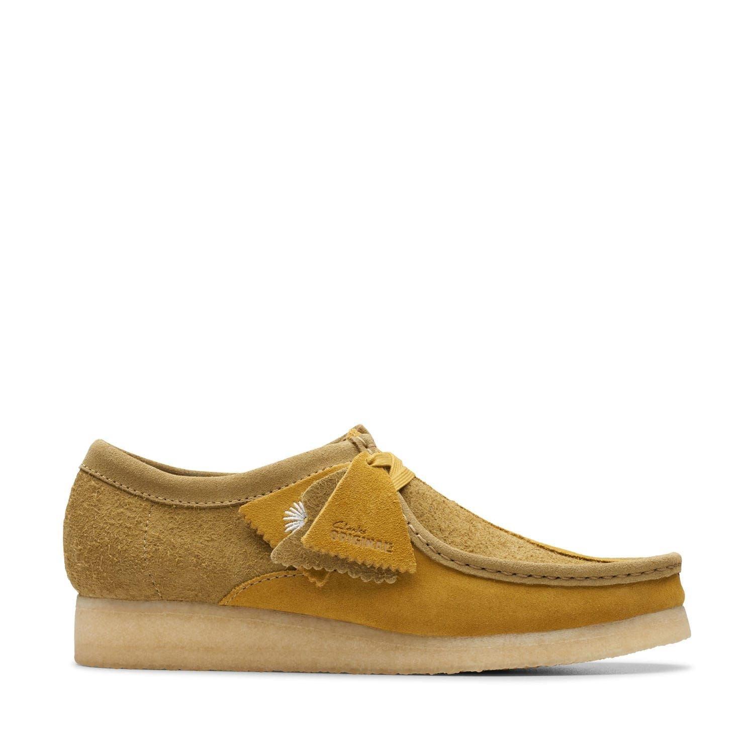 Clarks Originals Wallabee Shoes - Olive - Size UK 7.5
