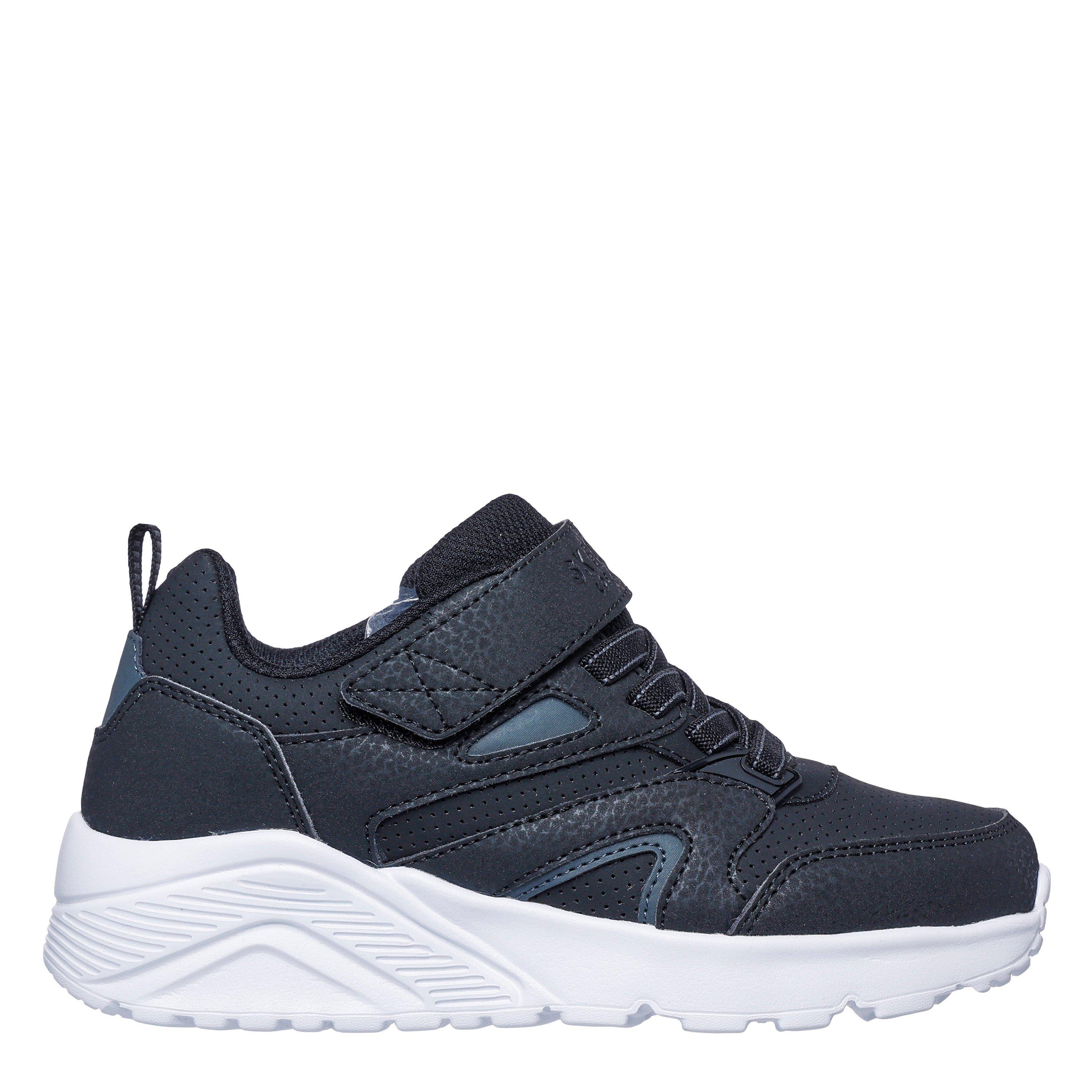 Preto/Branco - Skechers - Low Top Gore & Strap Sneaker W Wavy Runners Boys - 3