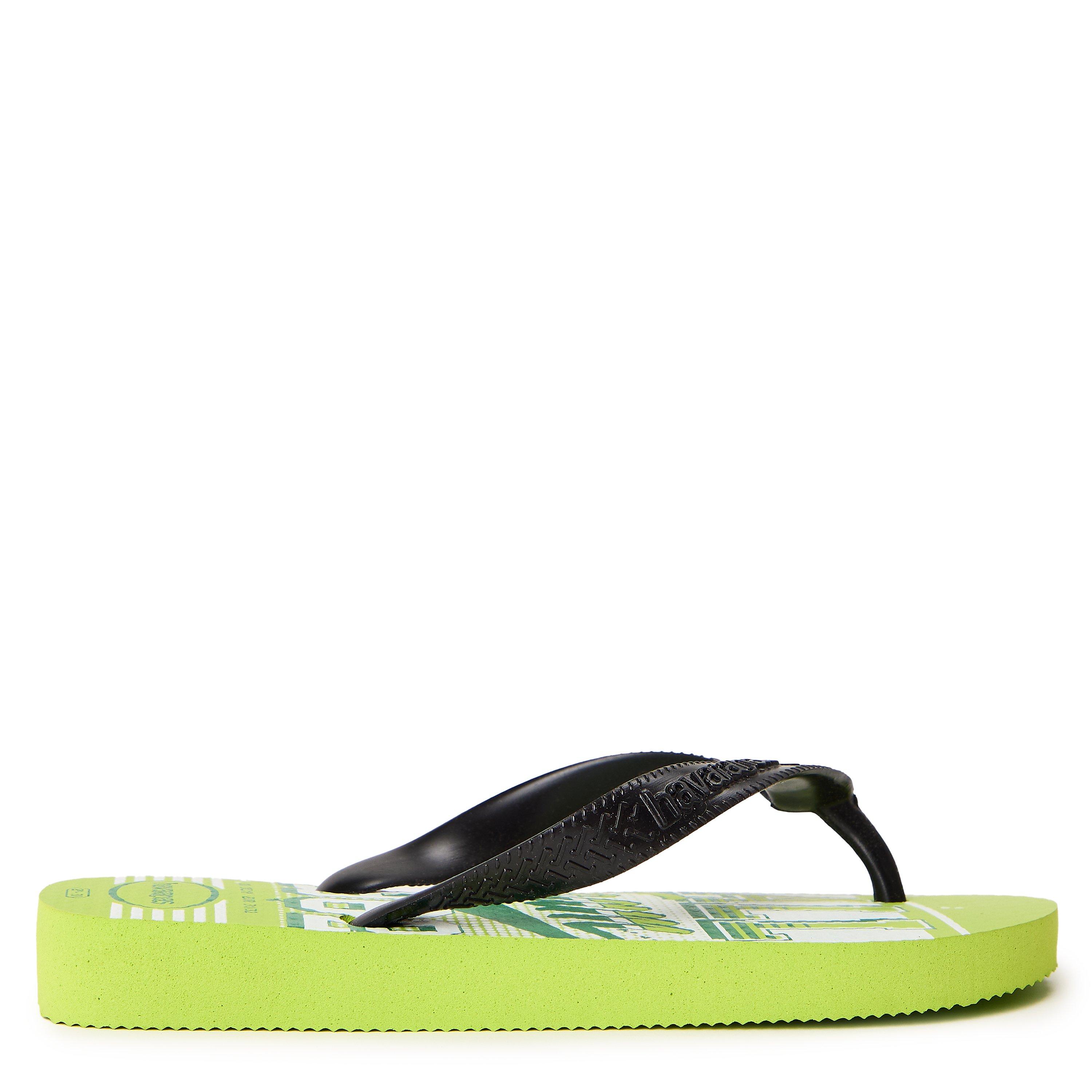 Lemon Green - Havaianas - Hav. Kids Athletic Leaf Green 33/34 Flip Flops Unisex - 1