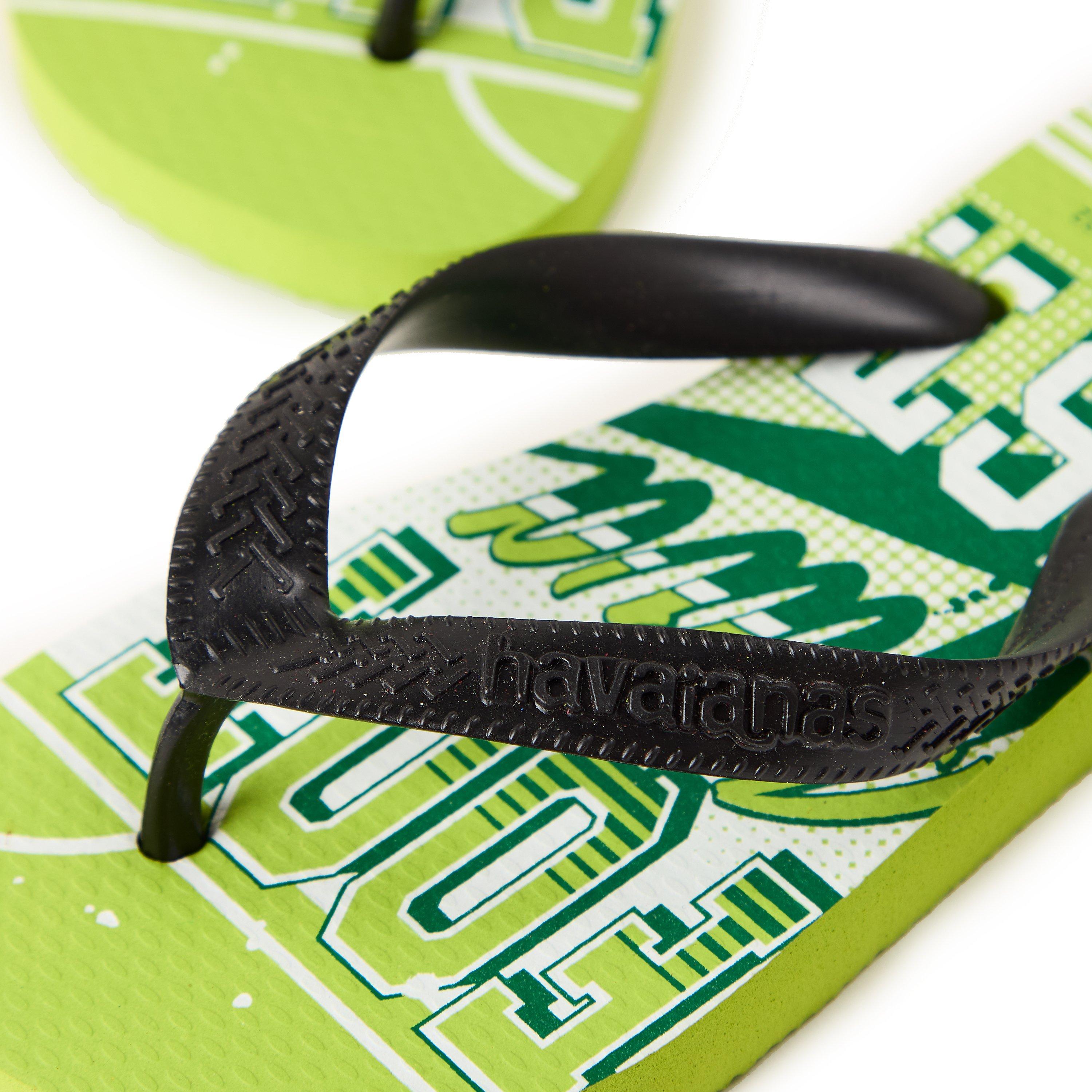 Lemon Green - Havaianas - Hav. Kids Athletic Leaf Green 33/34 Flip Flops Unisex - 3