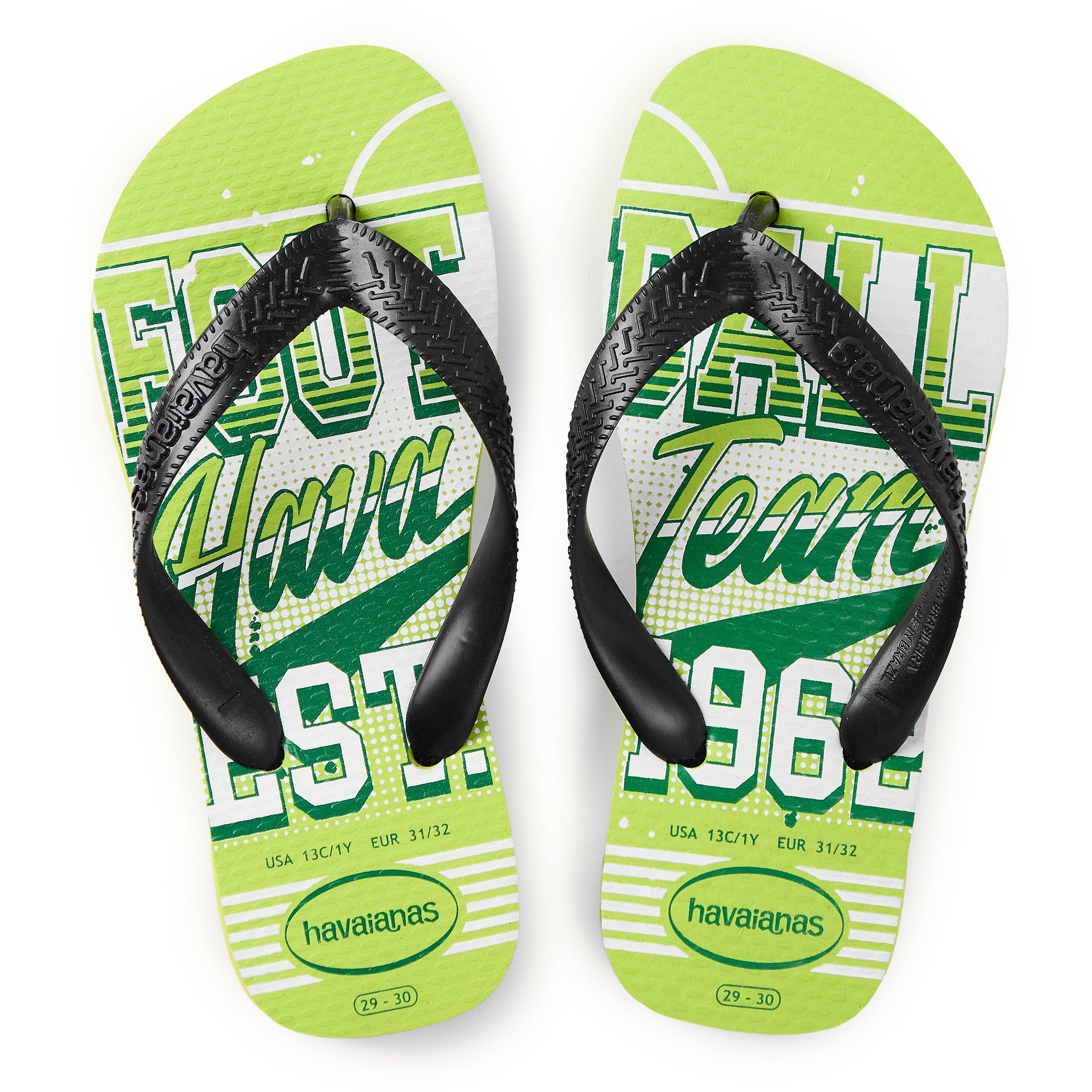 Lemon Green - Havaianas - Hav. Kids Athletic Leaf Green 33/34 Flip Flops Unisex - 4