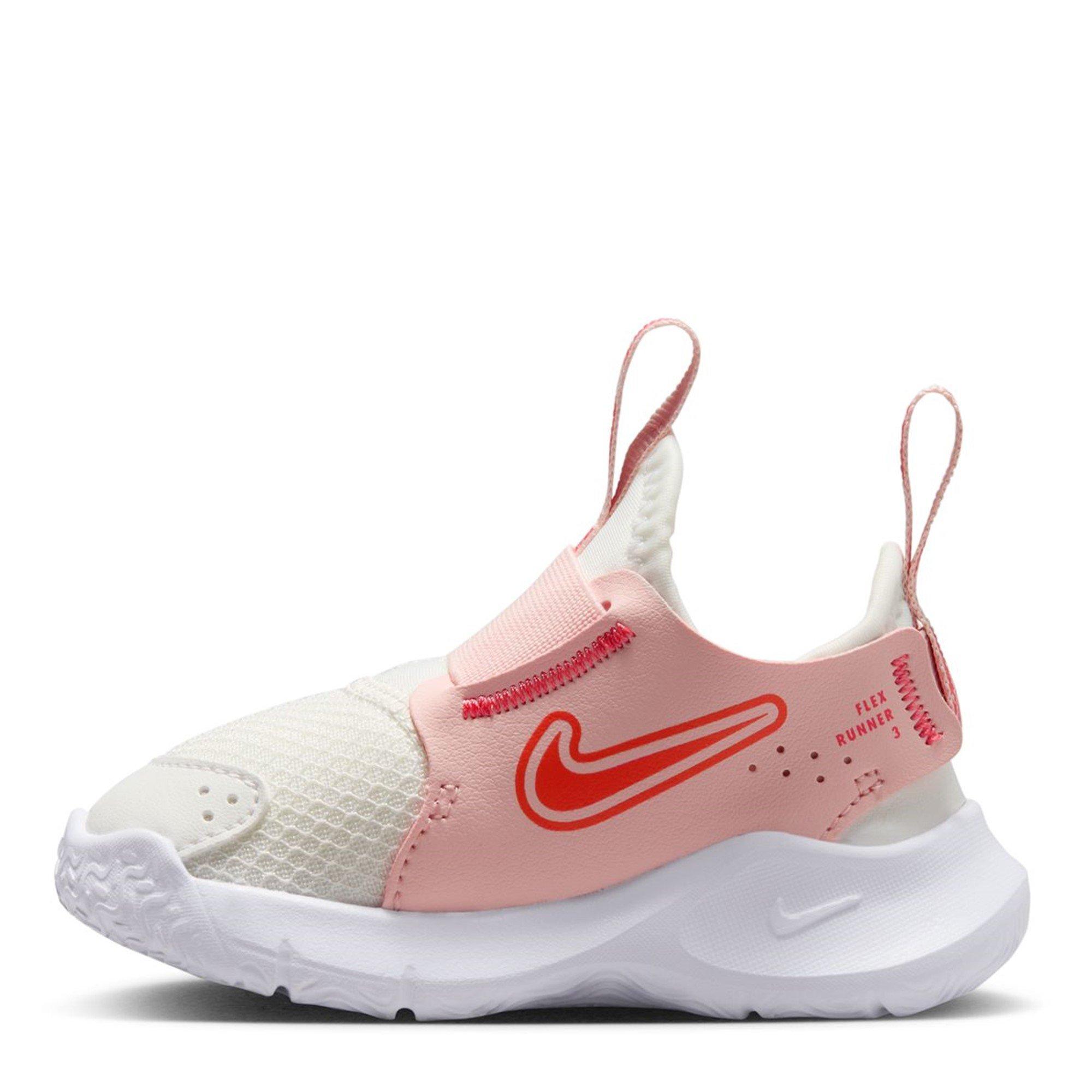 Wht/Ember Pink - Nike - Nike Flex Runner 3 Infant Shoes - 2