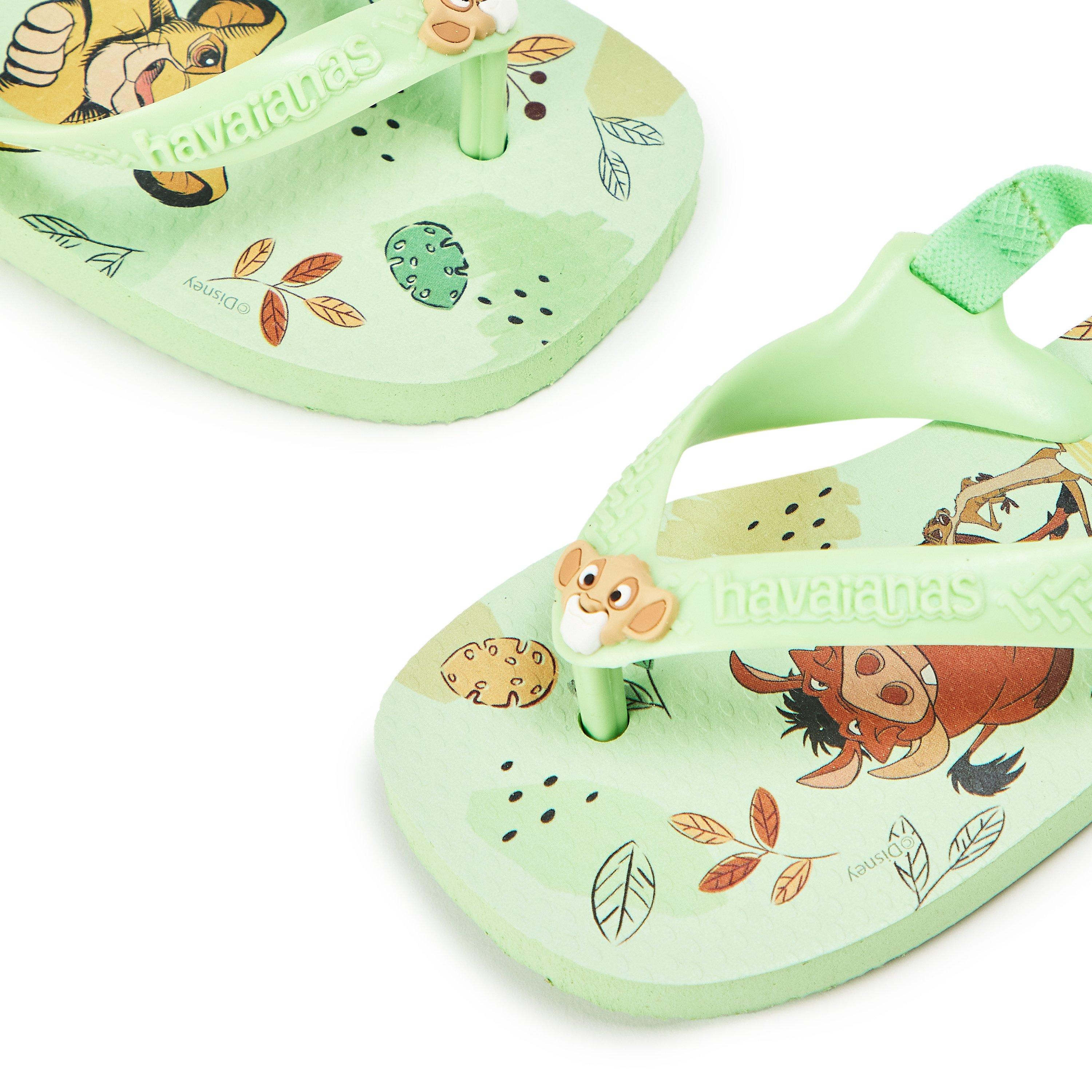 Green - Havaianas - Unisex Kids' Disney Classics Flip Flops - 3