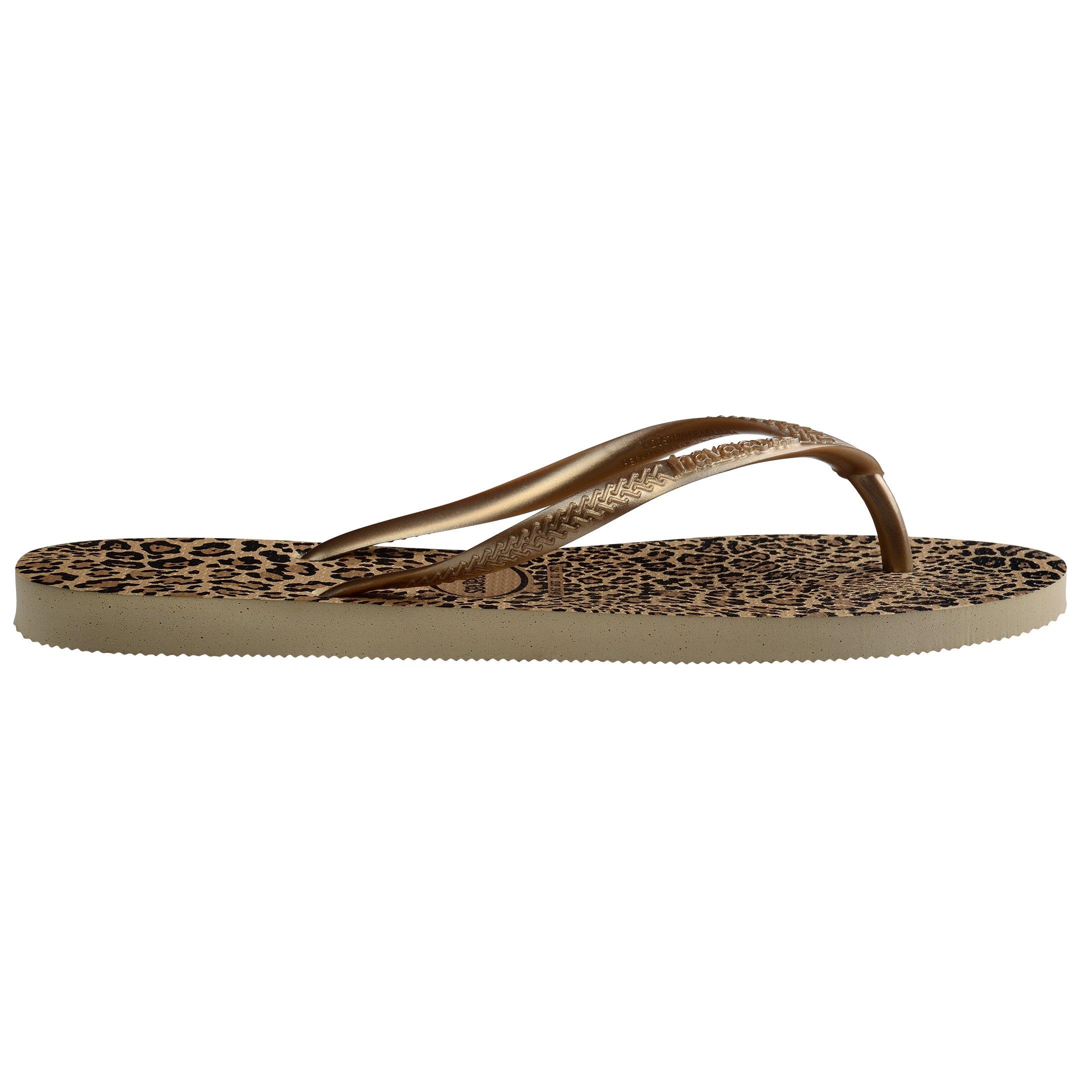 Havaianas Hav. Slim Animals Sand Grey/Golden Flip Flops Girls