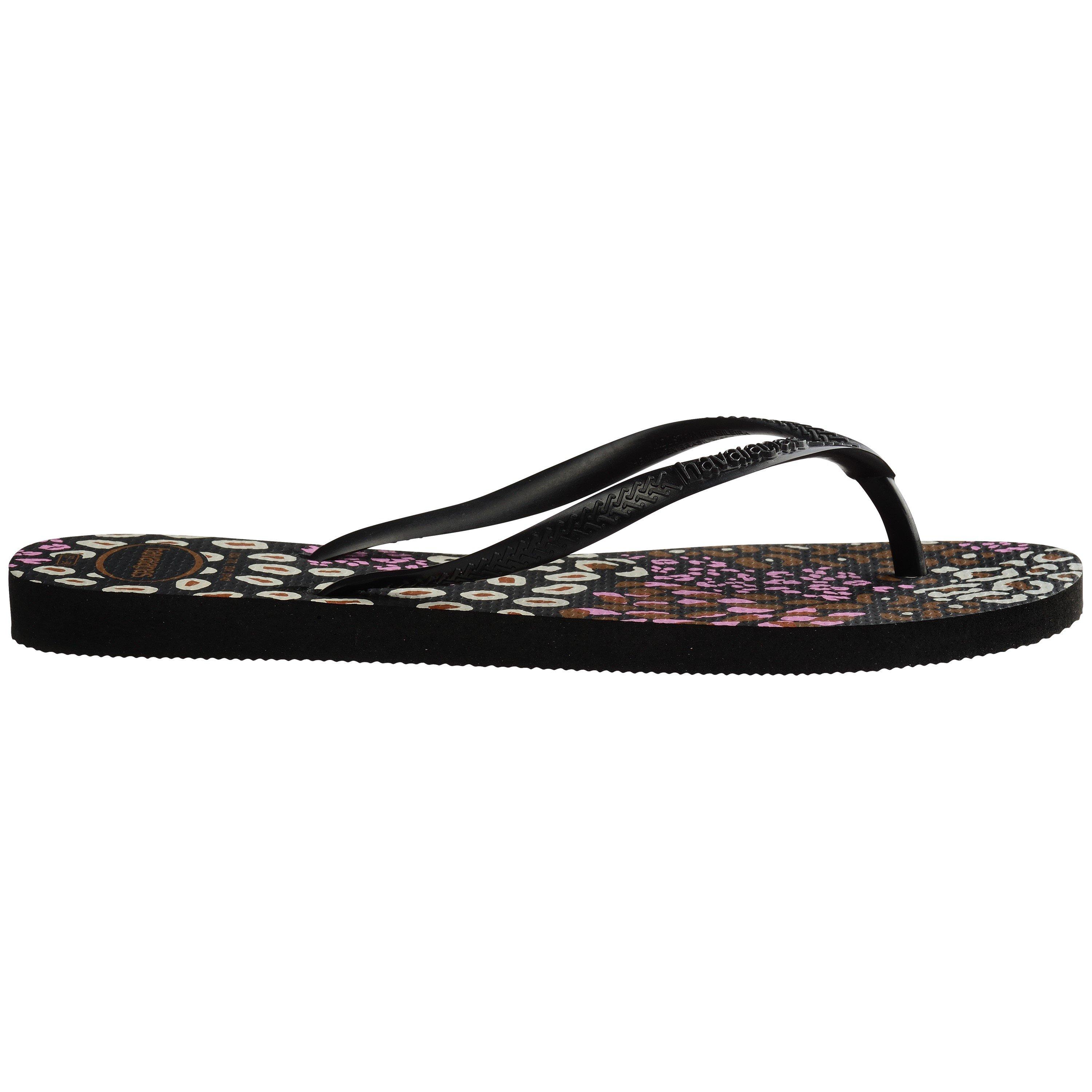 Havaianas Hav. Slim Animals Sand Grey/Golden Flip Flops Girls