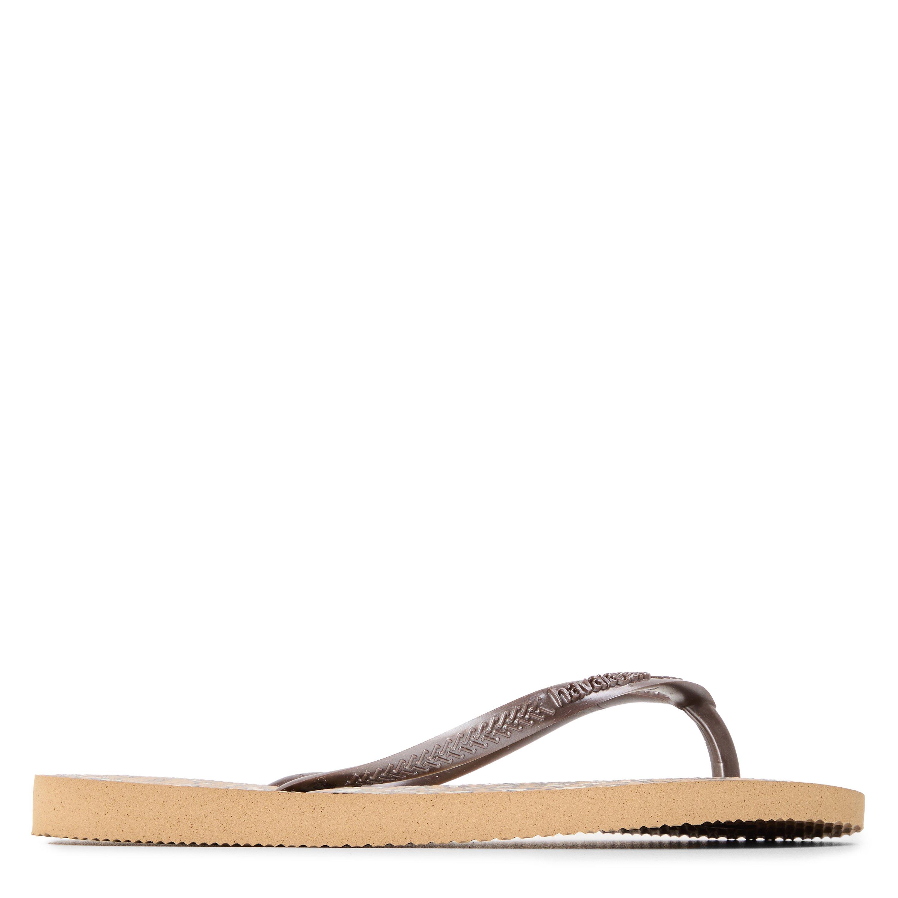 Animal Print - Havaianas - Kids' Hav Slim Animals Sand Grey/Golden Flip Flops - 1