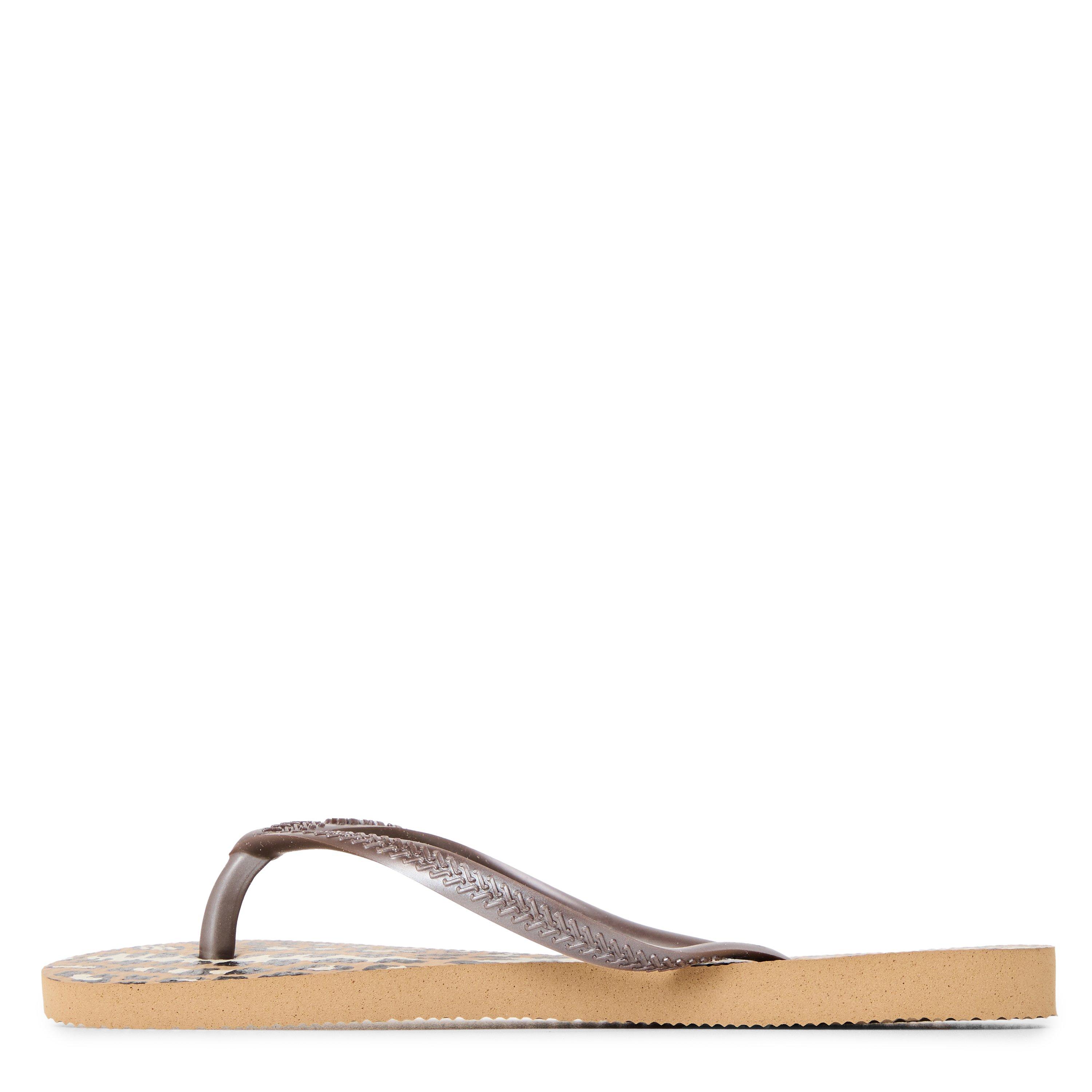 Animal Print - Havaianas - Hav. Slim Animals Sand Grey/Golden Flip Flops Girls - 2