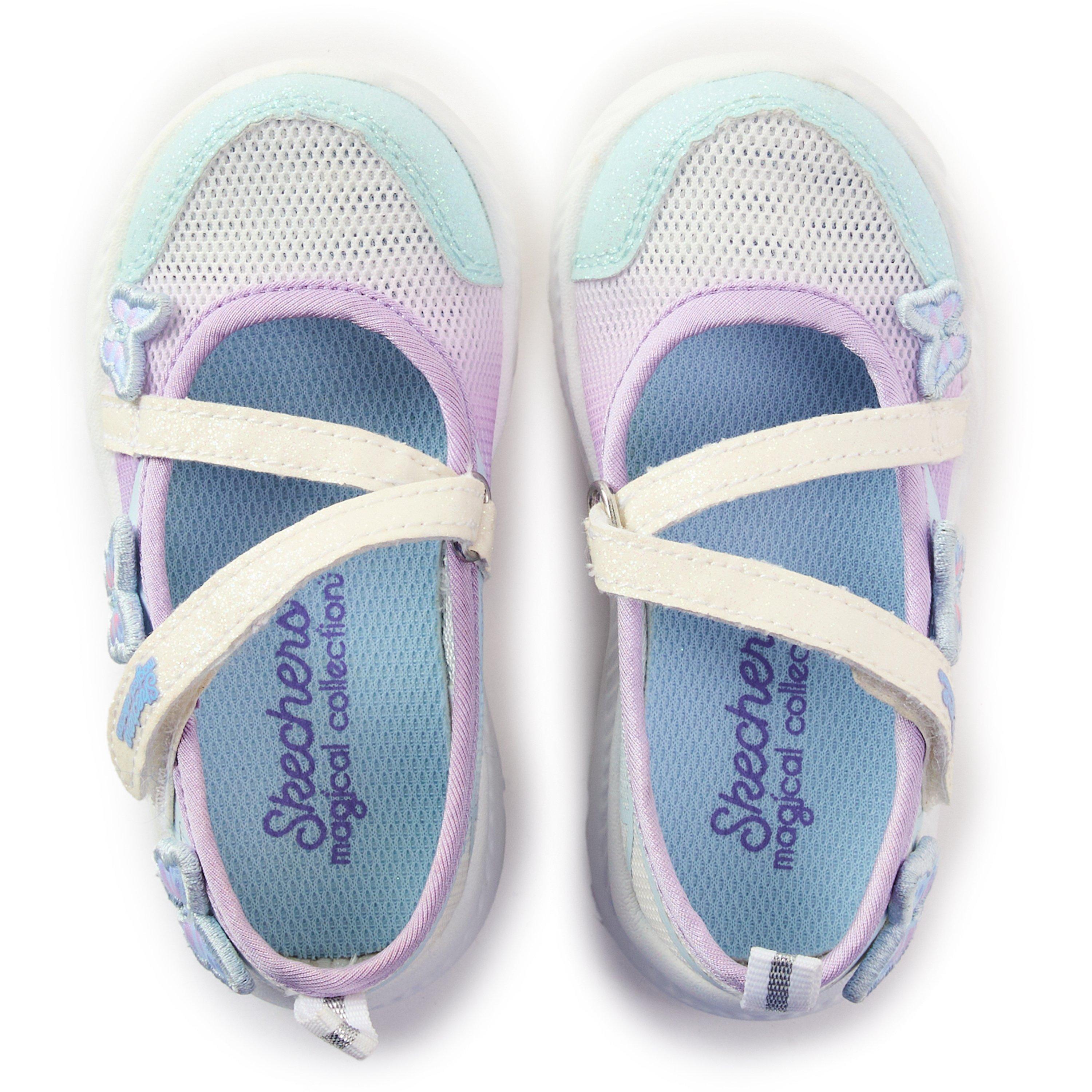 White/Multi - Skechers - Unisex Kids' Slip On Trainers - 4