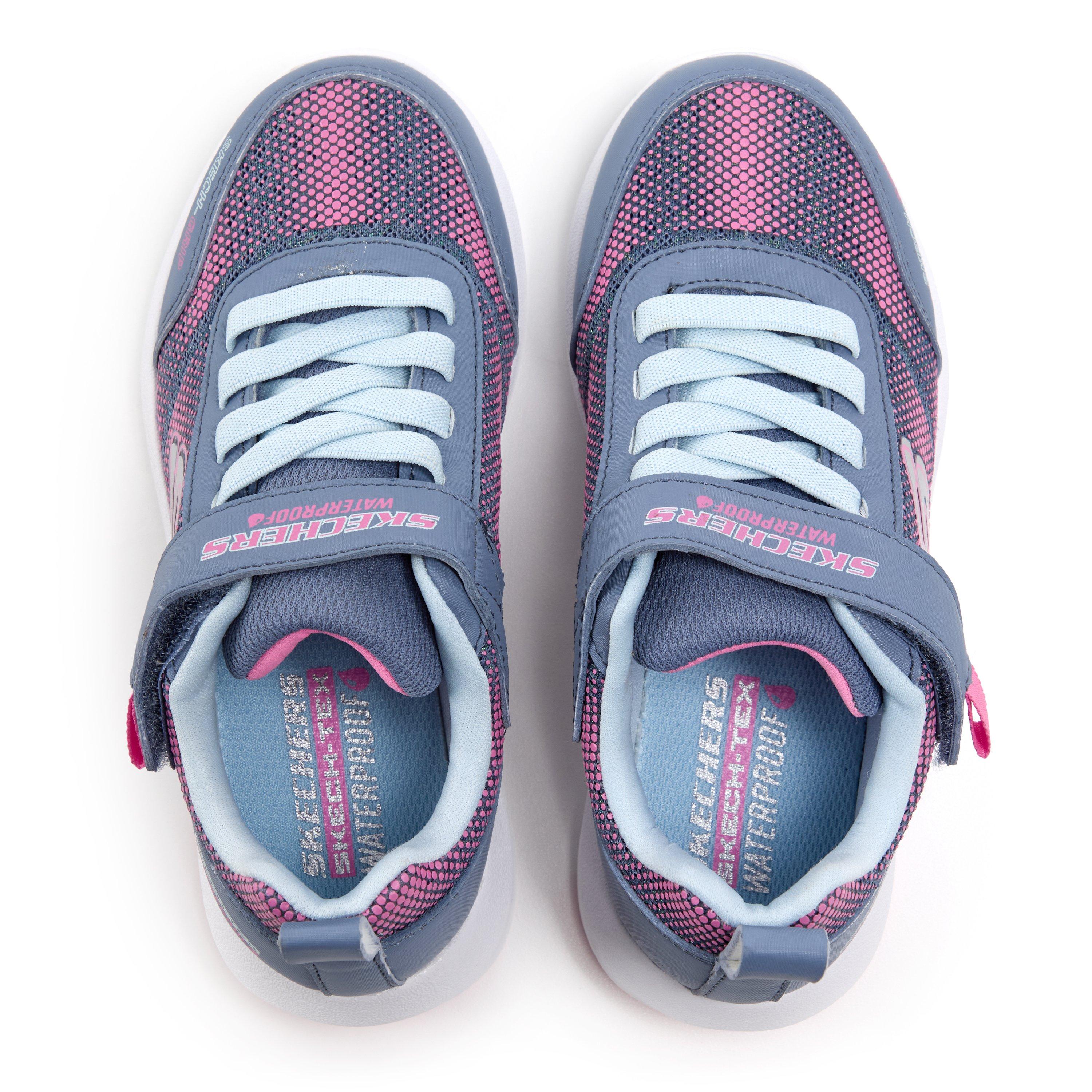 Kohle/Rosa - Skechers - Dynamic Tread - Journey Time Slip On Trainers Unisex Kids - 4