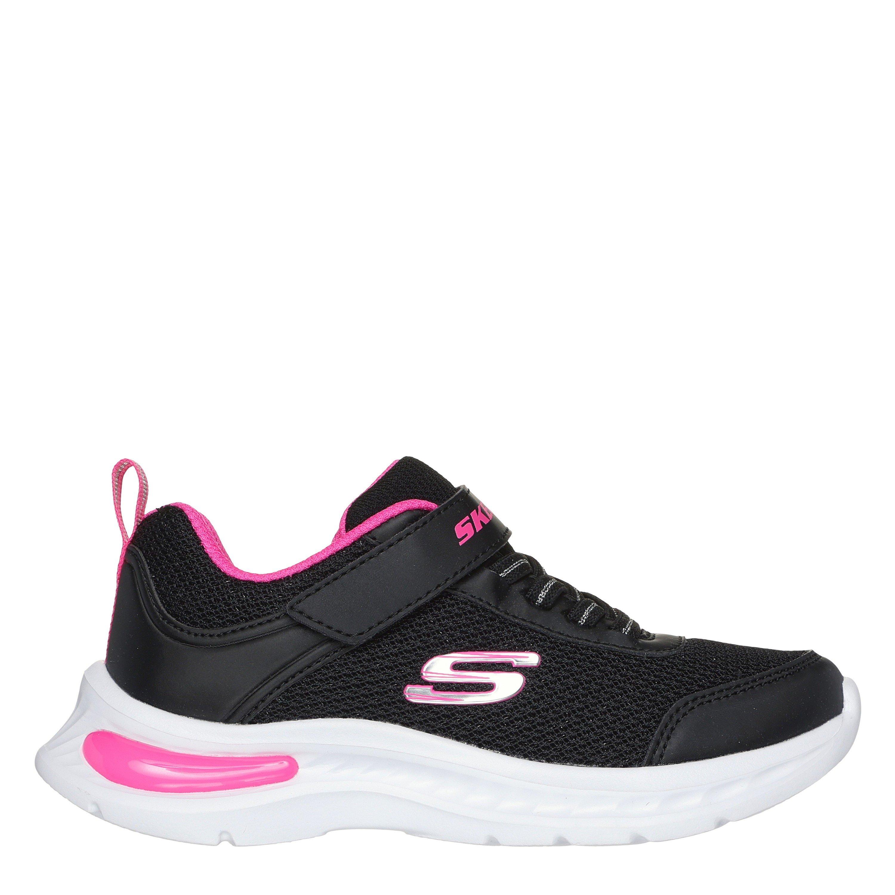 Skechers  Kids ' Slip On Trainers - Black/Hot Pink - C12 (30)