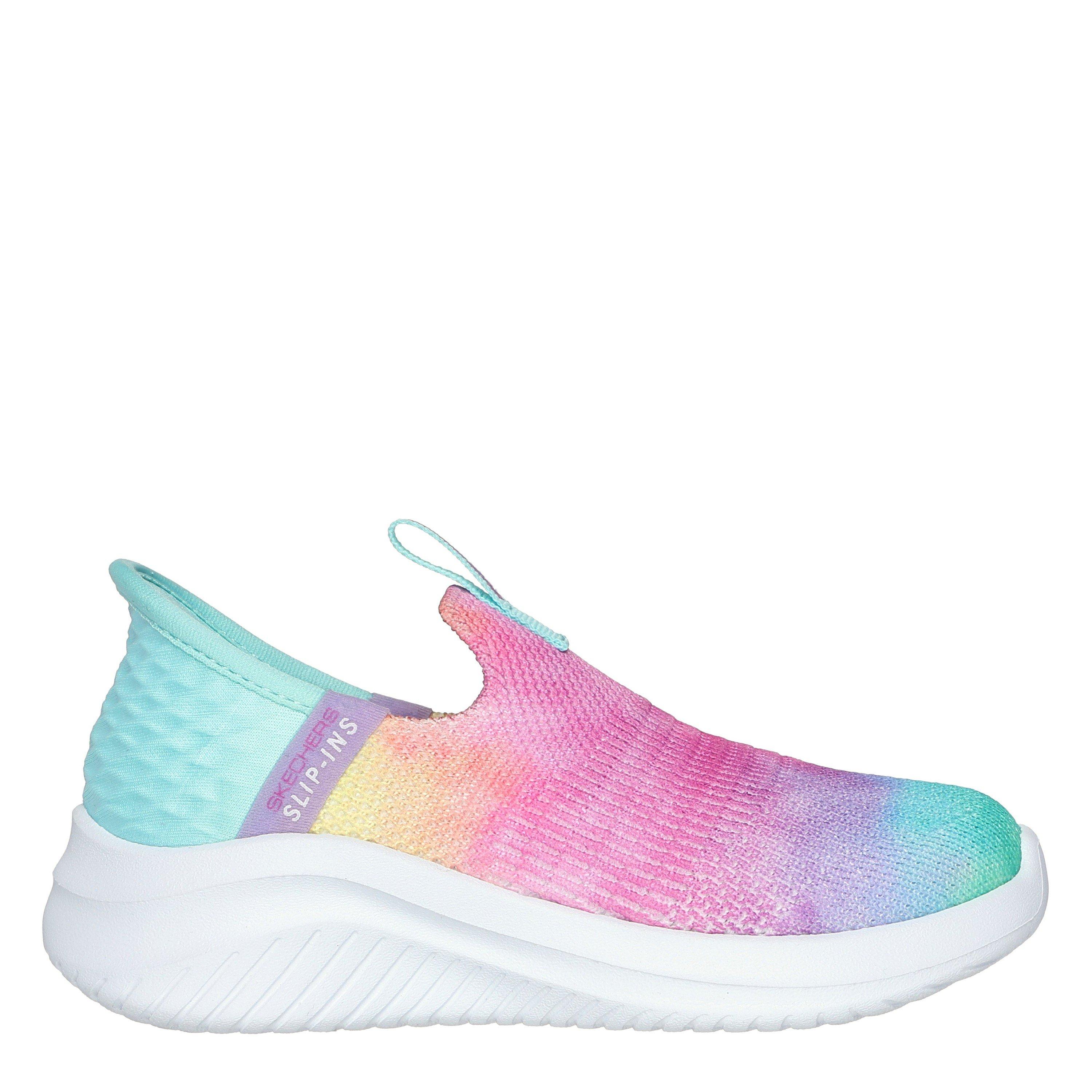 Multi - Skechers - Slip-Ins Stretch Fit Multi Print Kn Slip On Trainers Unisex Kids - 3