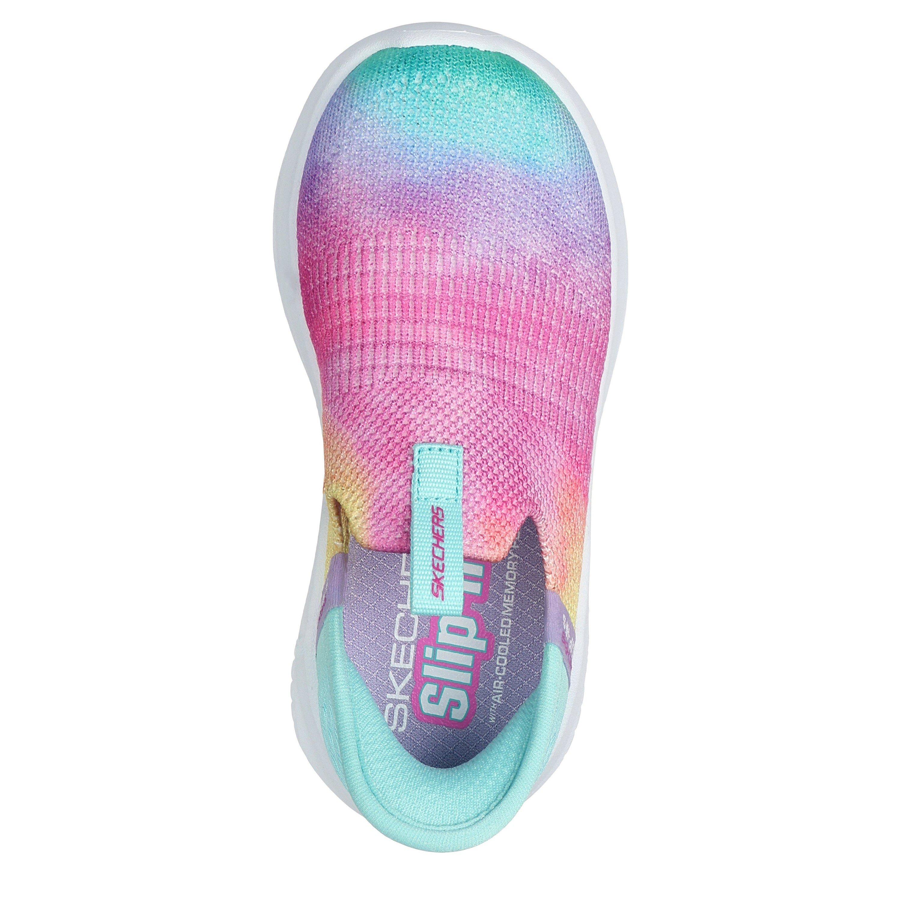 Multi - Skechers - Slip-Ins Stretch Fit Multi Print Kn Slip On Trainers Unisex Kids - 5