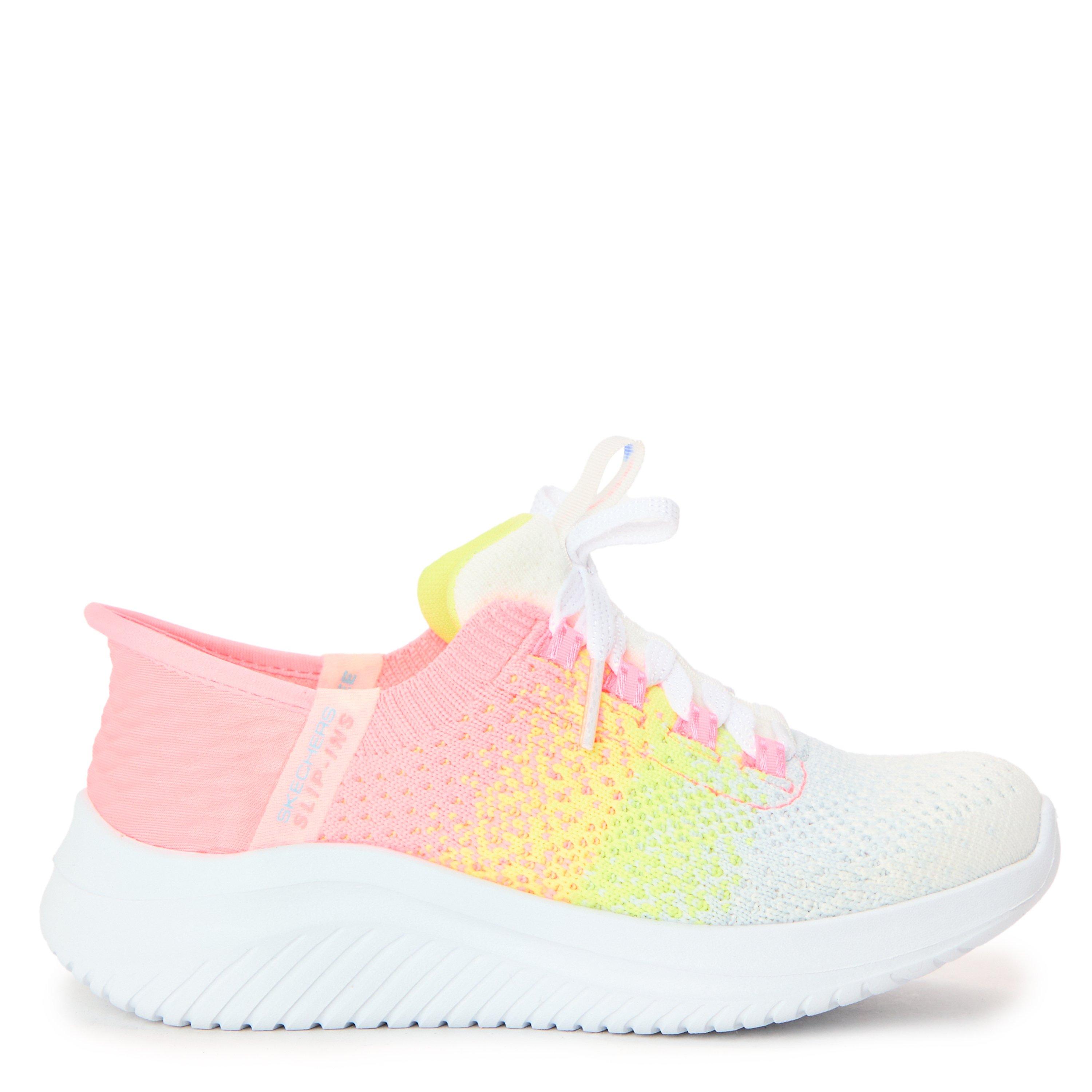 Skechers  Kids ' Slip On Trainers - Coral/ - C10 (27.5)