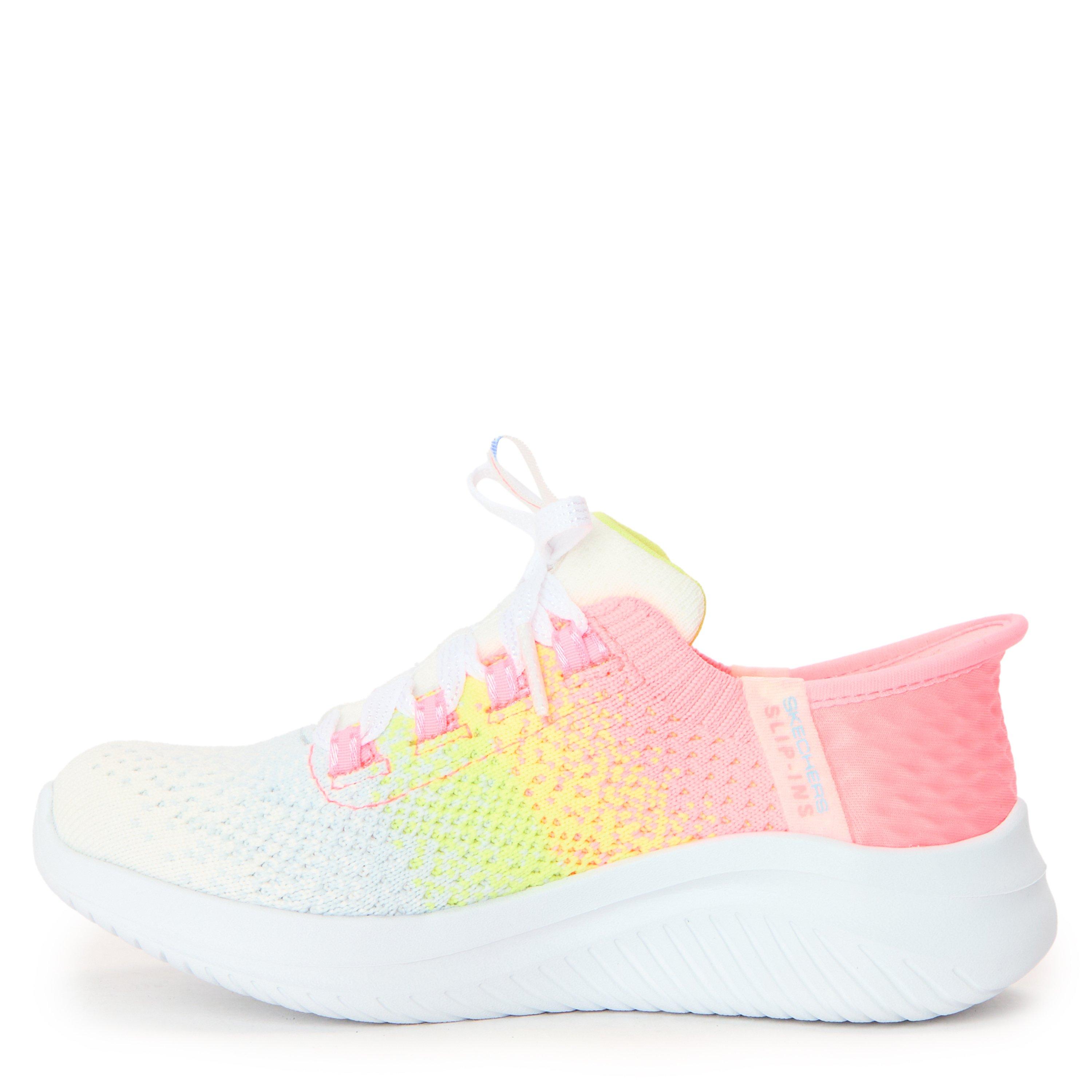 Coral/Multi - Skechers - Unisex Kids' Slip On Trainers - 2