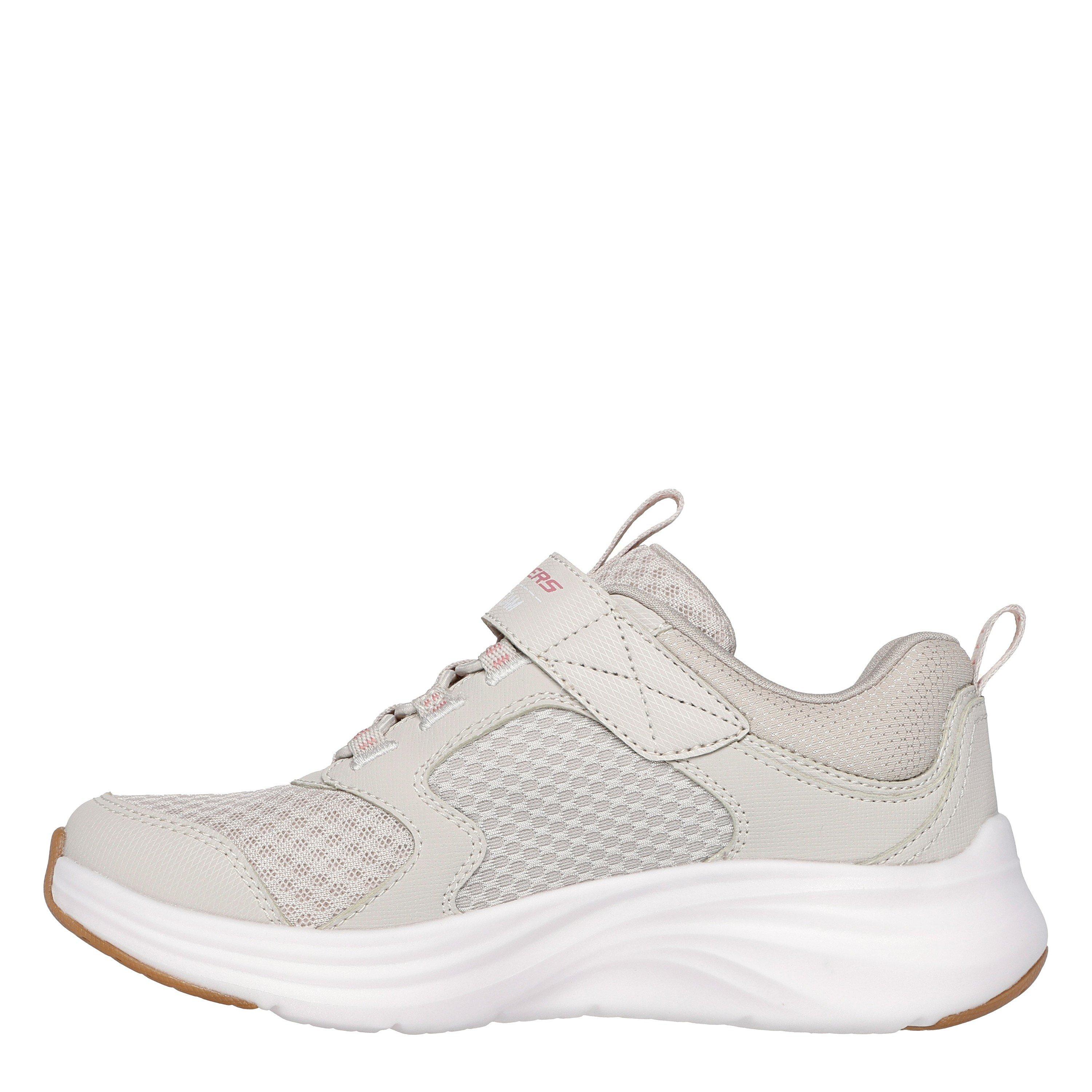 Natural - Skechers - Bungee And Strap Qtr Overlay Mesh S Slip On Trainers Unisex Kids - 2