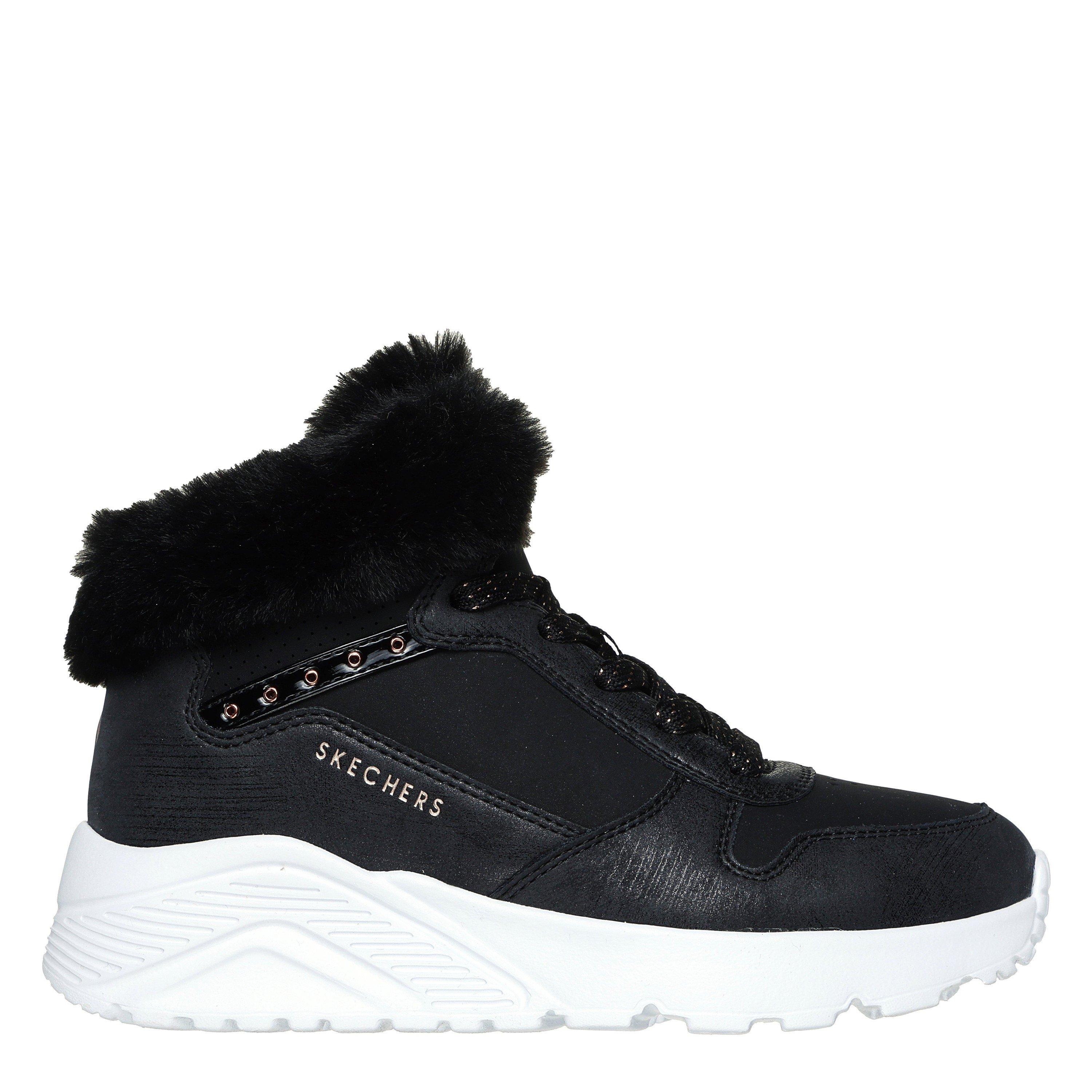 Black/Rose Gold - Skechers - Unisex Kids' Unolite High-Top Trainers - 1