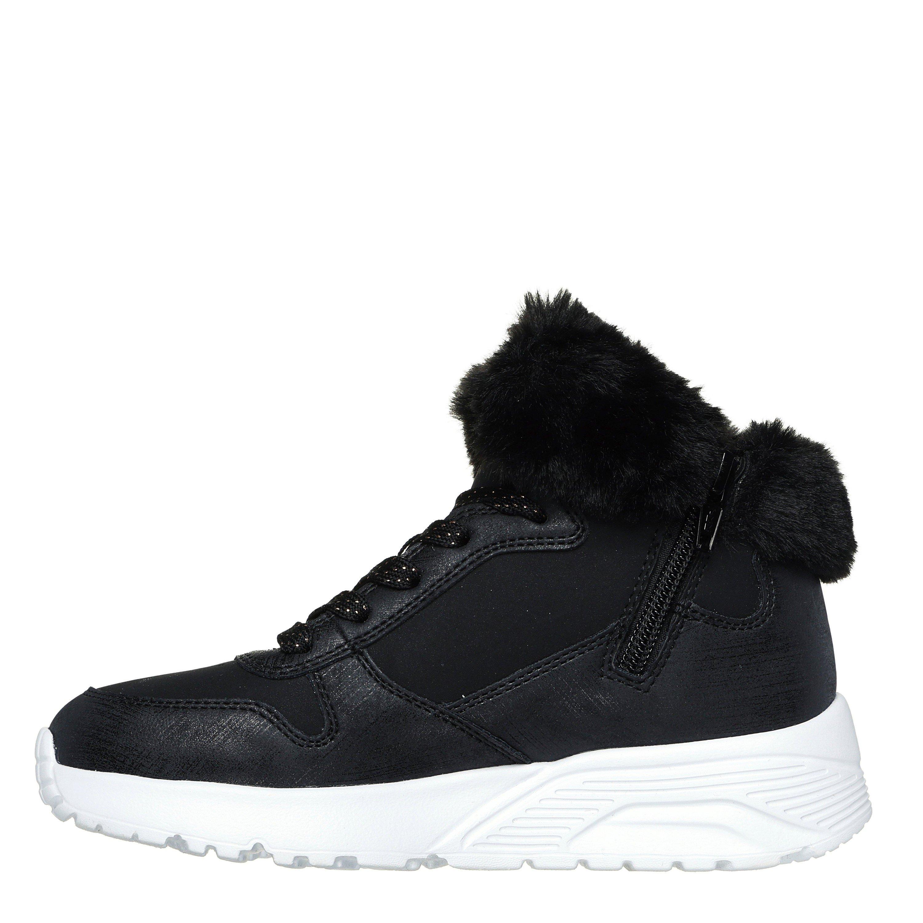 Negro/Oro Rosa - Skechers - Unisex Kids' Unolite High-Top Trainers - 2