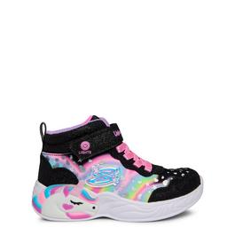 Skechers Skechers Lighted Unicorn Gore & Strap Ombre Hiking Boots Girls