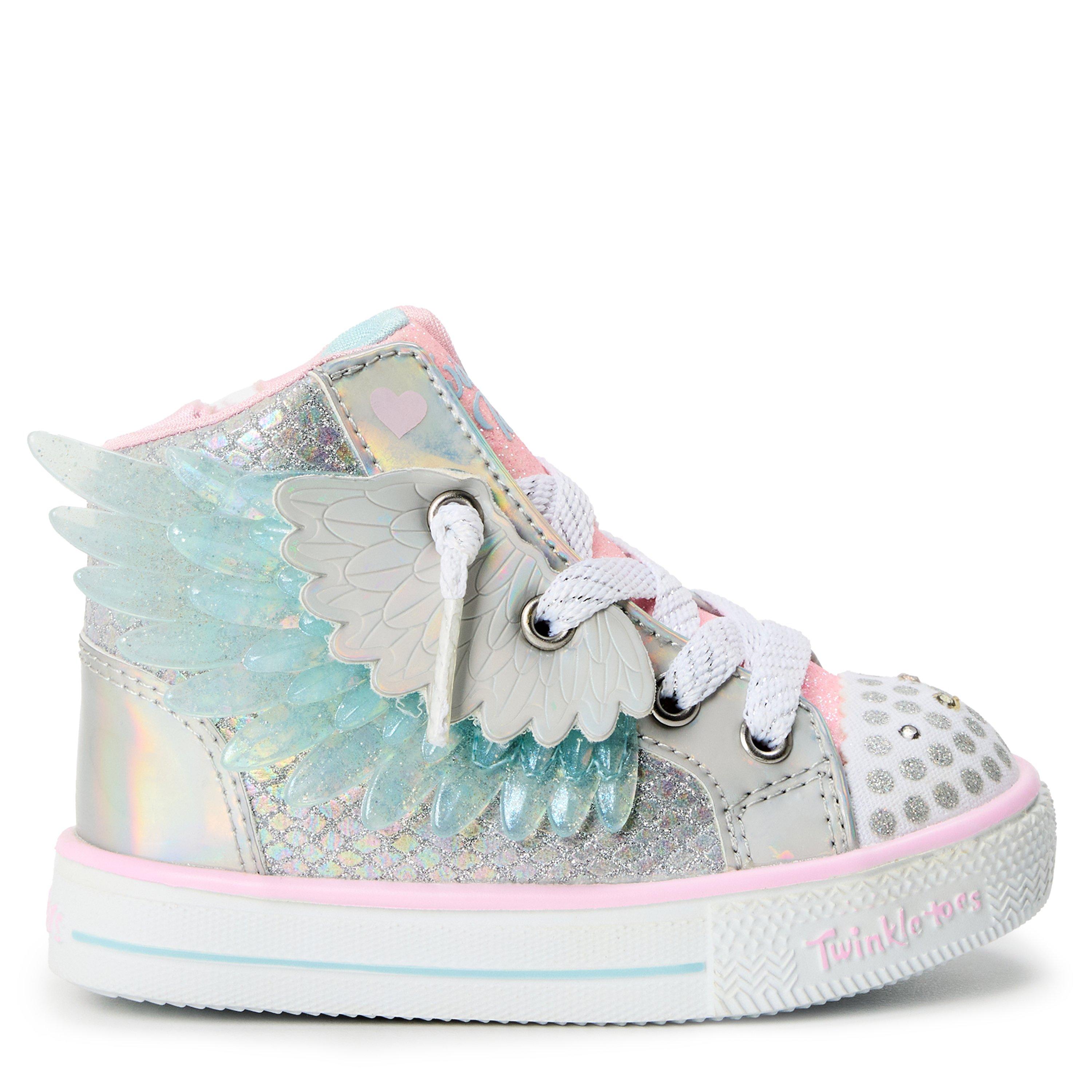 Silver/Pink - Skechers - Unisex Kids' High-Top Trainers - 1