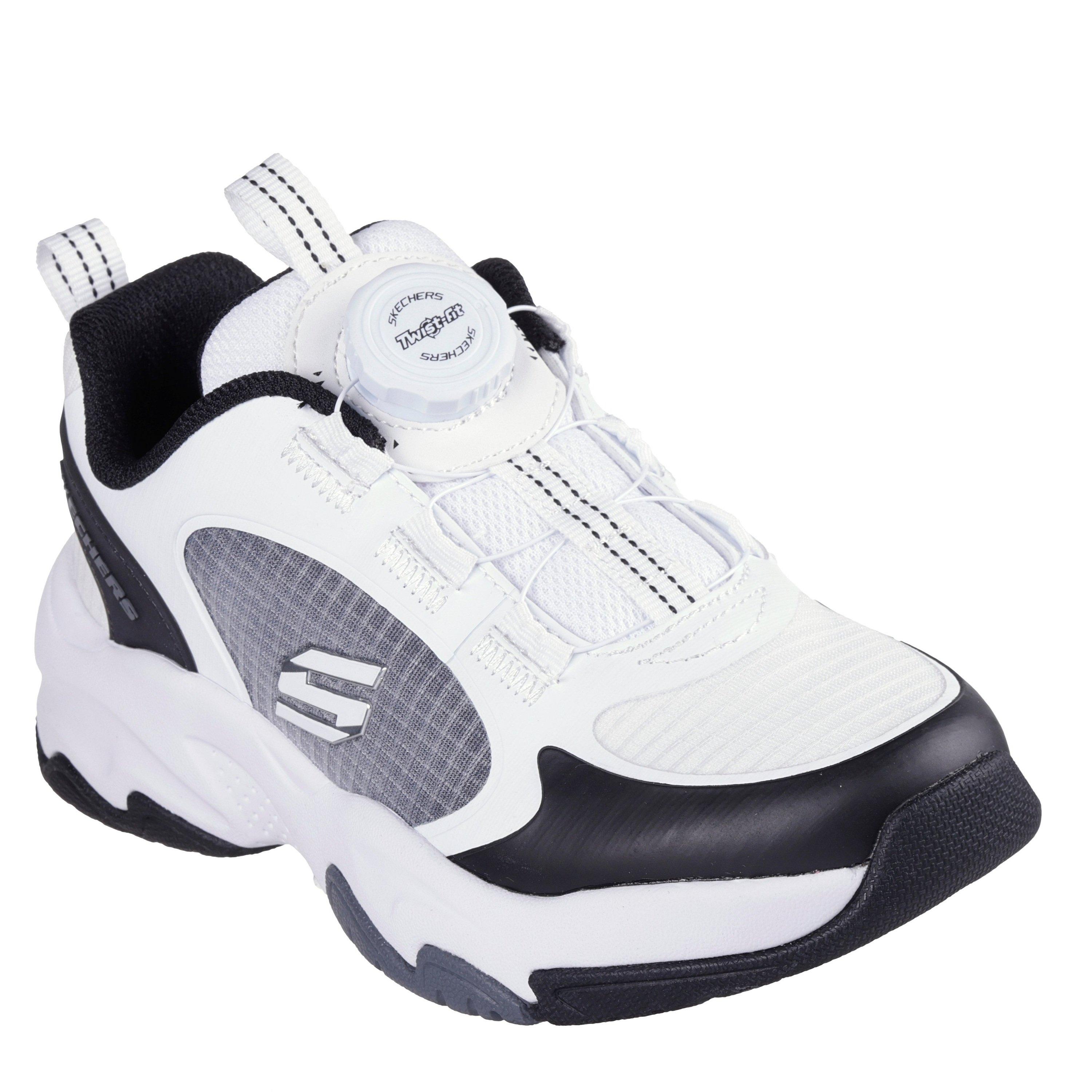 Branco/Preto - Skechers - Unisex Kids' Slip On Trainers - 3