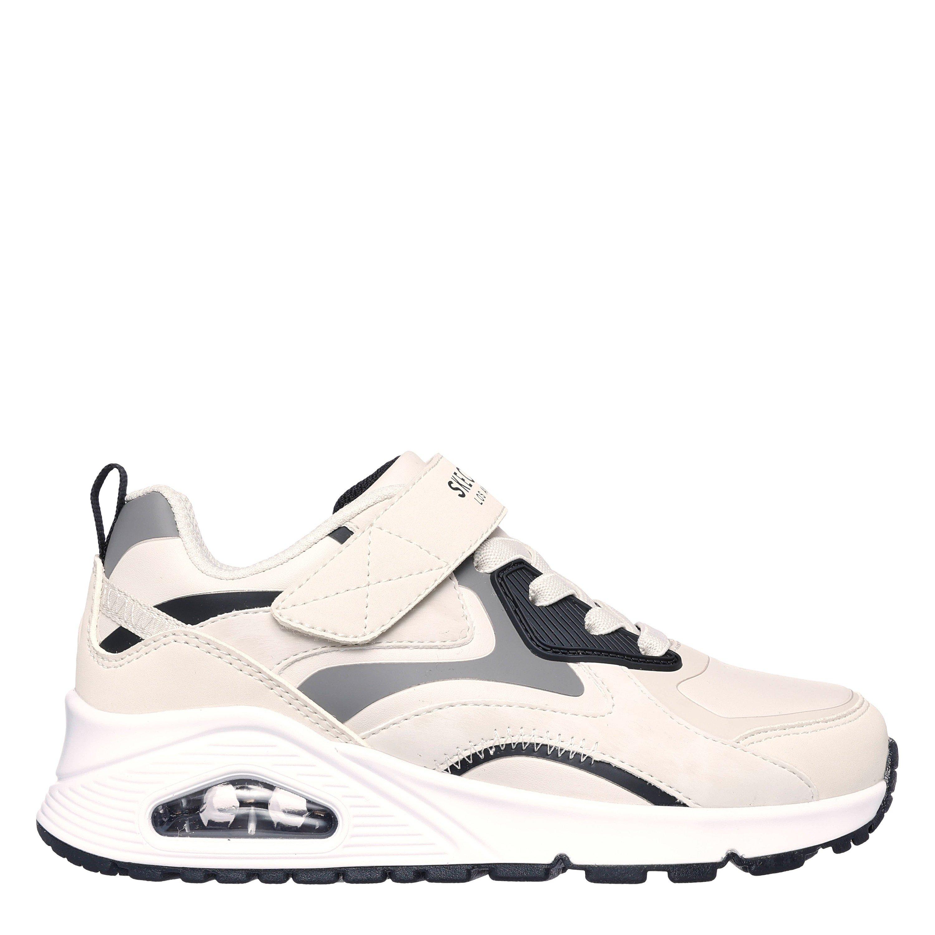 Skechers  Kids Gore & Strap Sneaker W Overlays Low-Top Trainers - Natural - C11 (28.5)