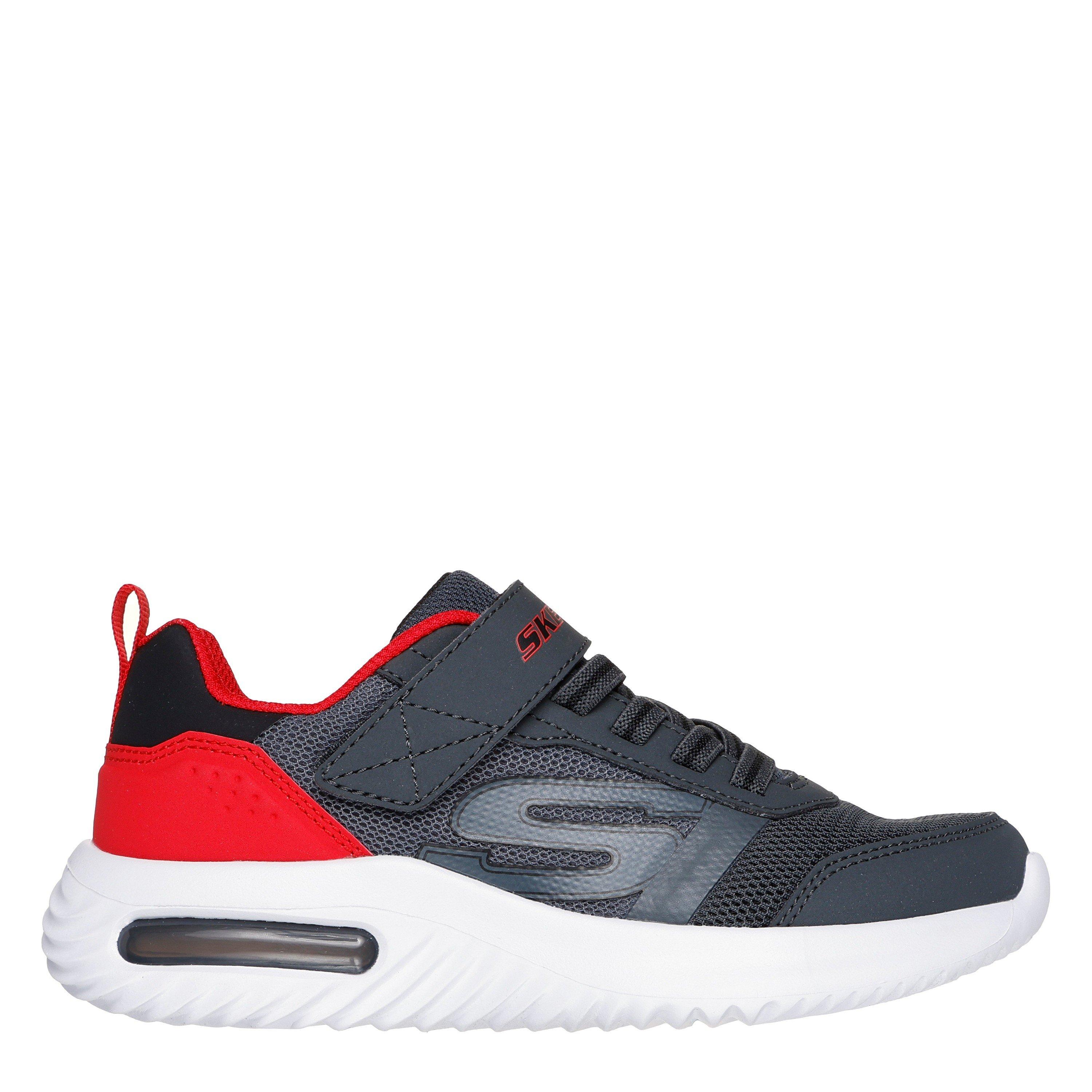 Skechers  Kids Bounder-Tech Slip On Trainers - Charcoal/Red - C11 (28.5)