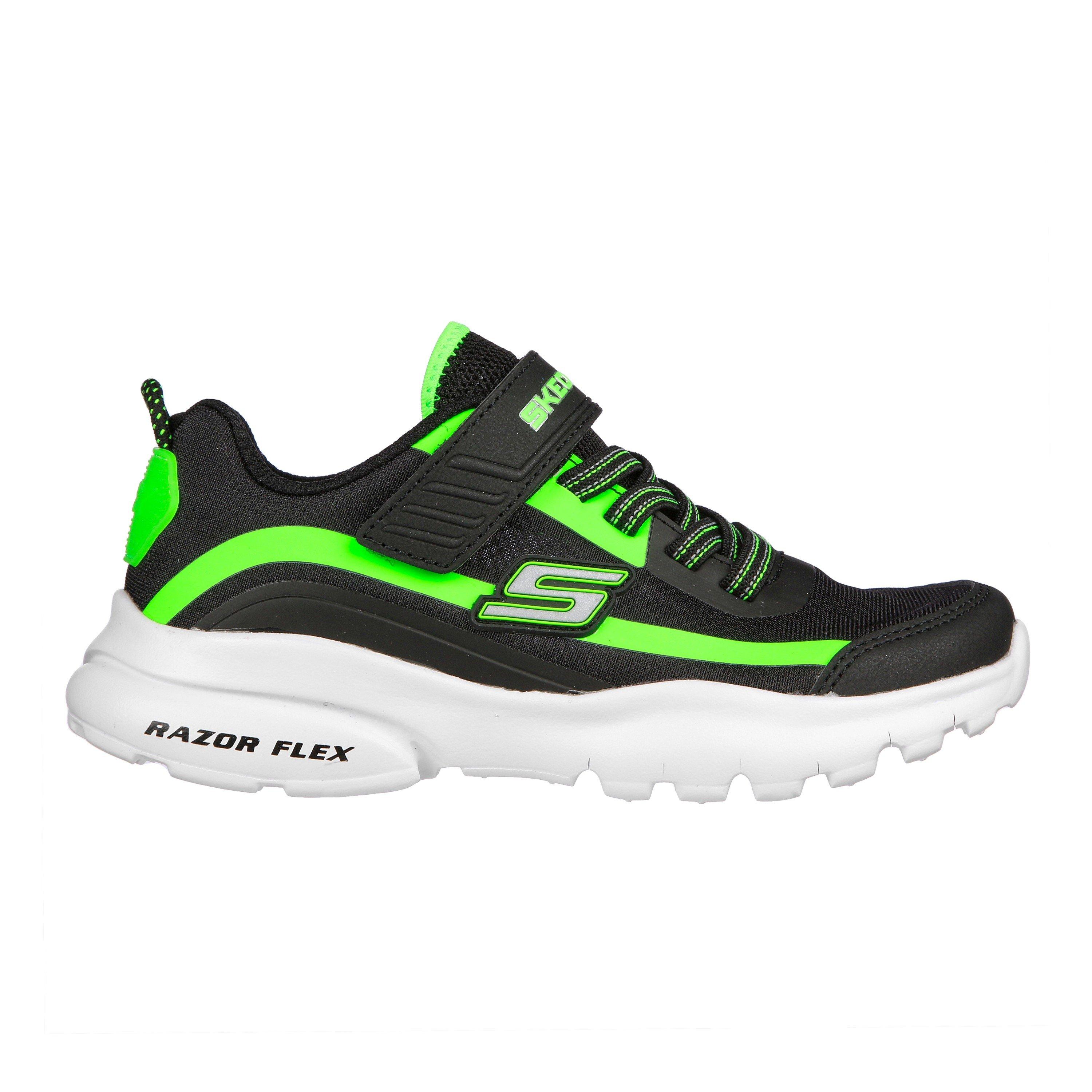 Black/Lime - Skechers - Unisex Kids' Slip On Trainers - 1