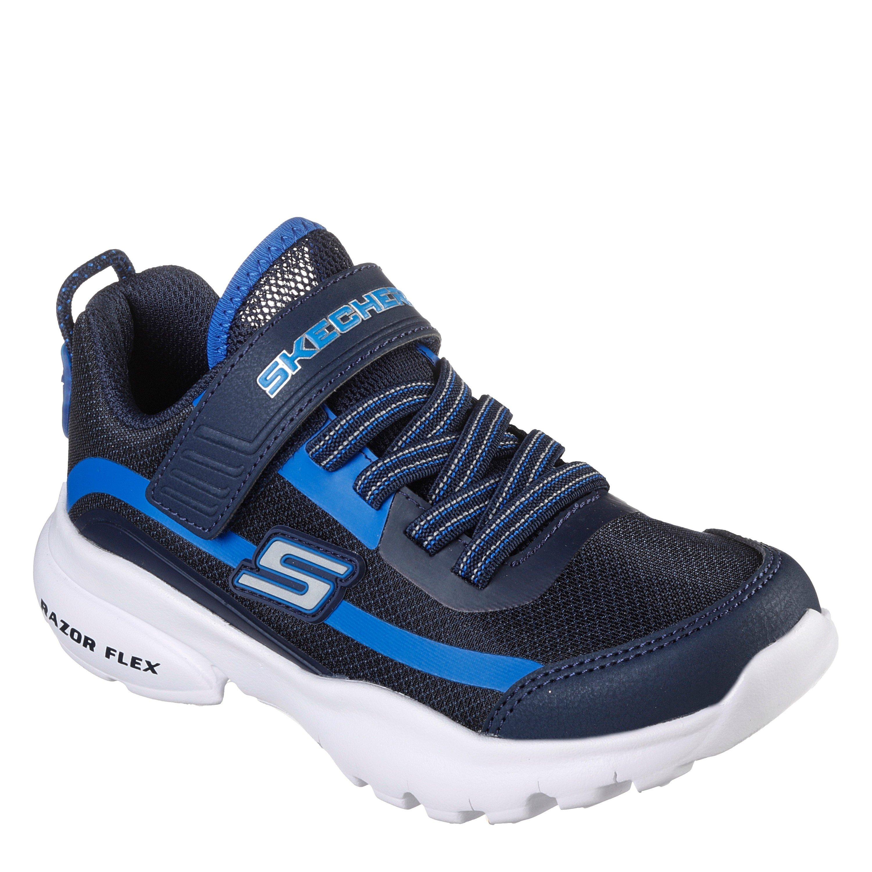 Navy/Blue - Skechers - Unisex Kids' Slip On Trainers - 3