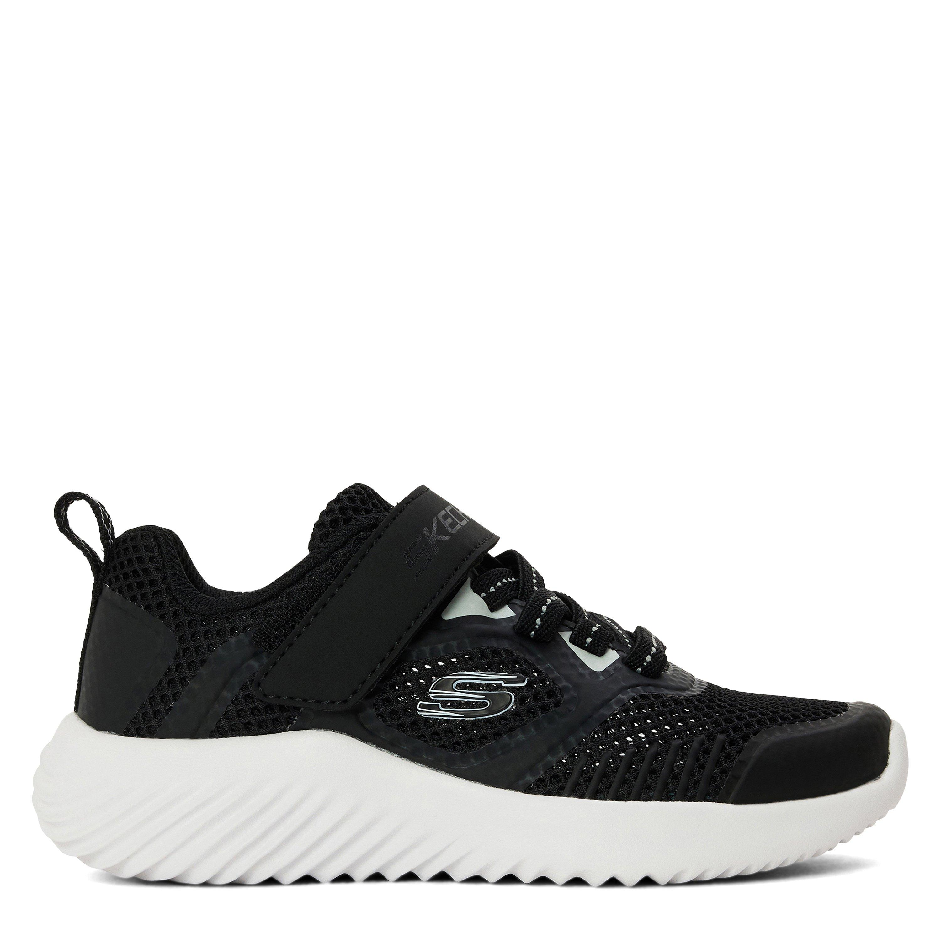 Skechers  Kids ' Bounder Slip On Trainers - Black/Silver - C10 (27.5)