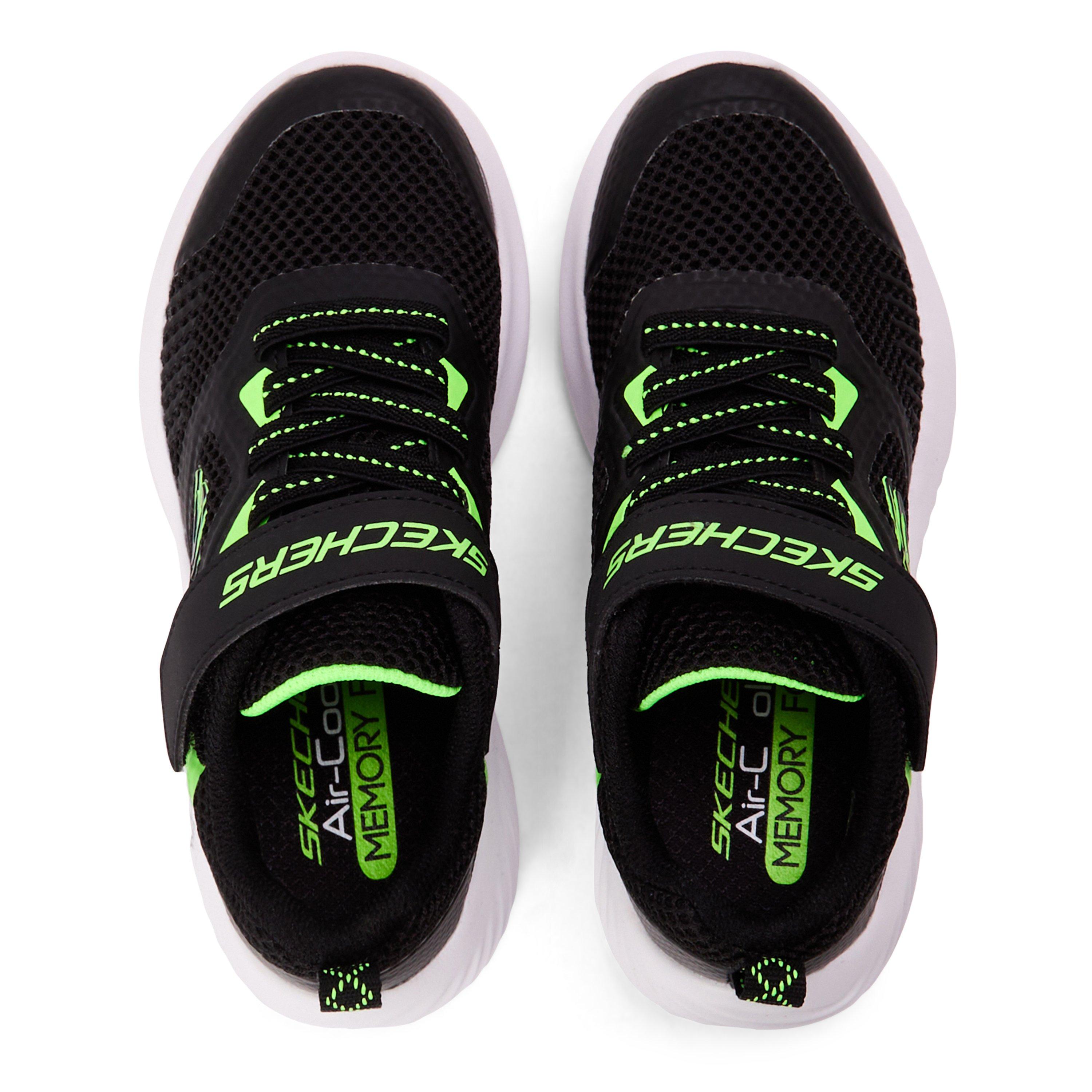 Black/Lime - Skechers - Unisex Kids' Bounder Slip On Trainers - 4