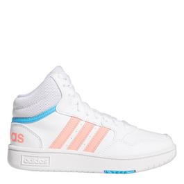 adidas Hoops Mid Shoes Kids Low Top Trainers Unisex