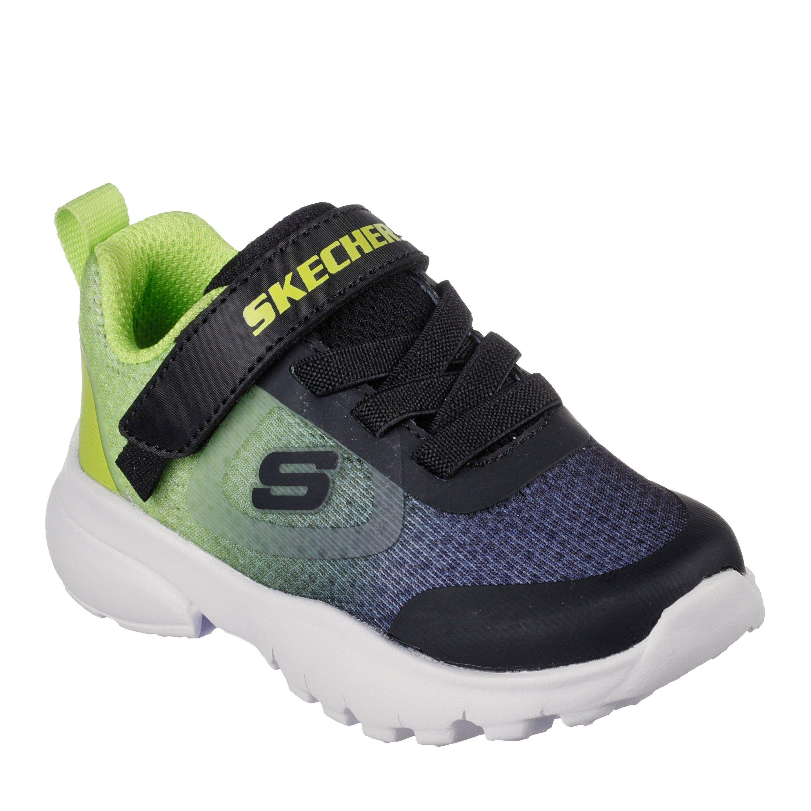 Skechers  Infant Kids' Slip On Trainers - Black/Lime - C8 (25.5)