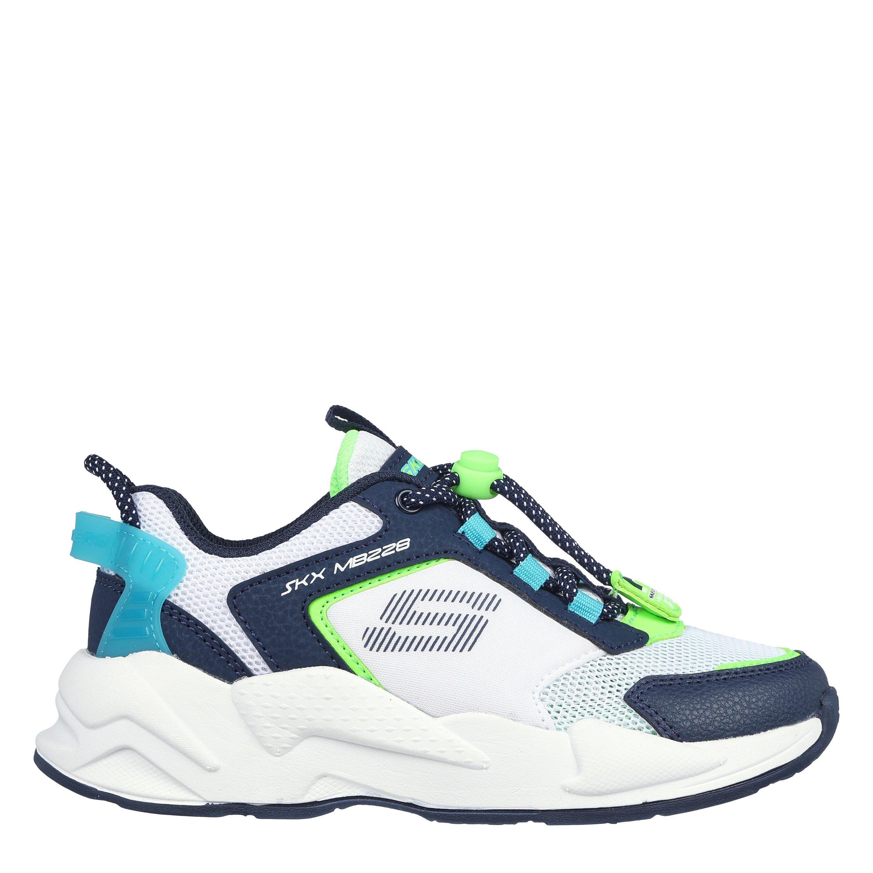 Skechers  Kids Kids' Ultrasurge Slip On Trainers - White/Navy - C11 (28.5)