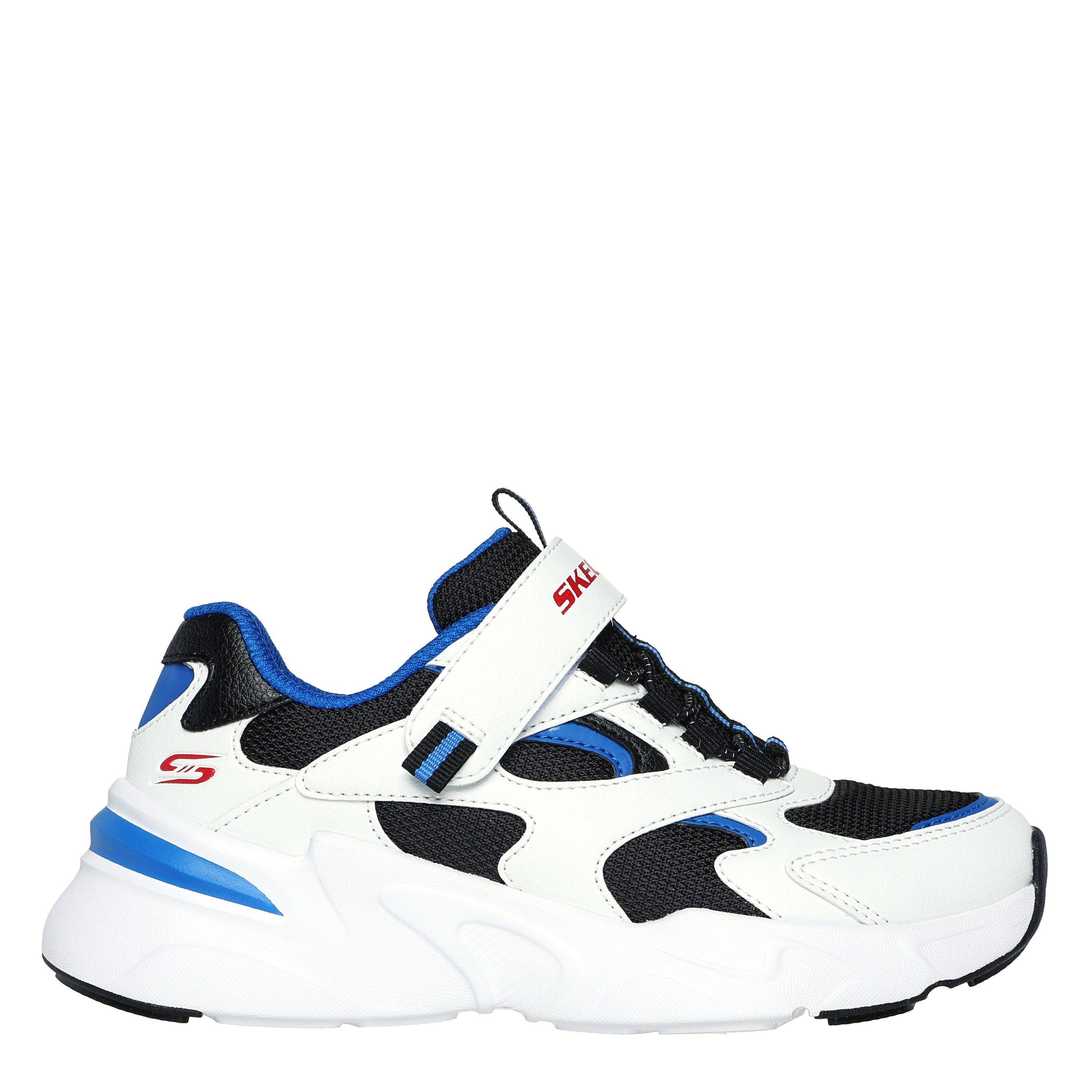 Skechers  Kids Kids' Casual Low-Top Trainers - Wht/Blk/Blu - C12 (30)