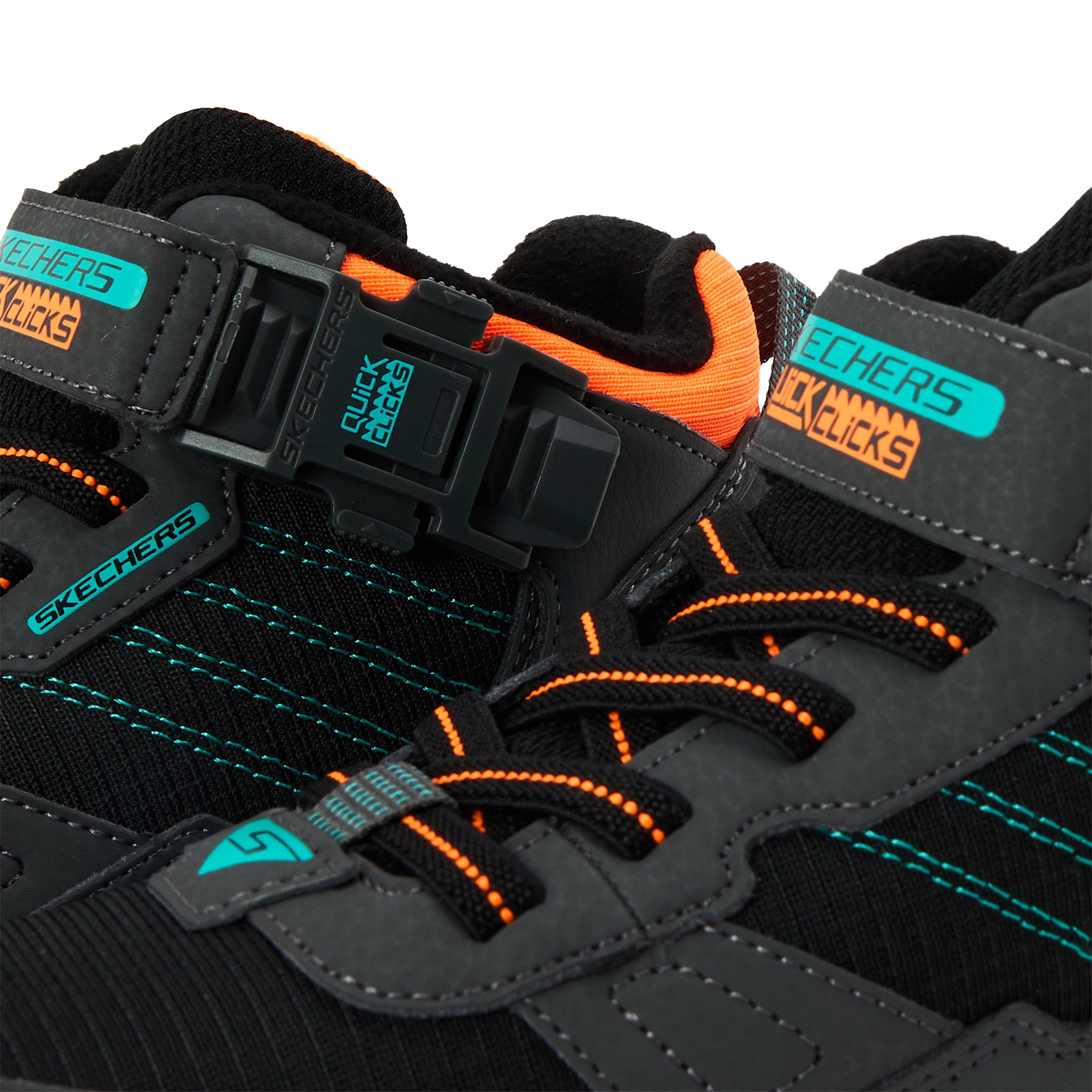 Charcoal/Multi - Skechers - Unisex Kids' Lunnix Slip On Trainers - 3