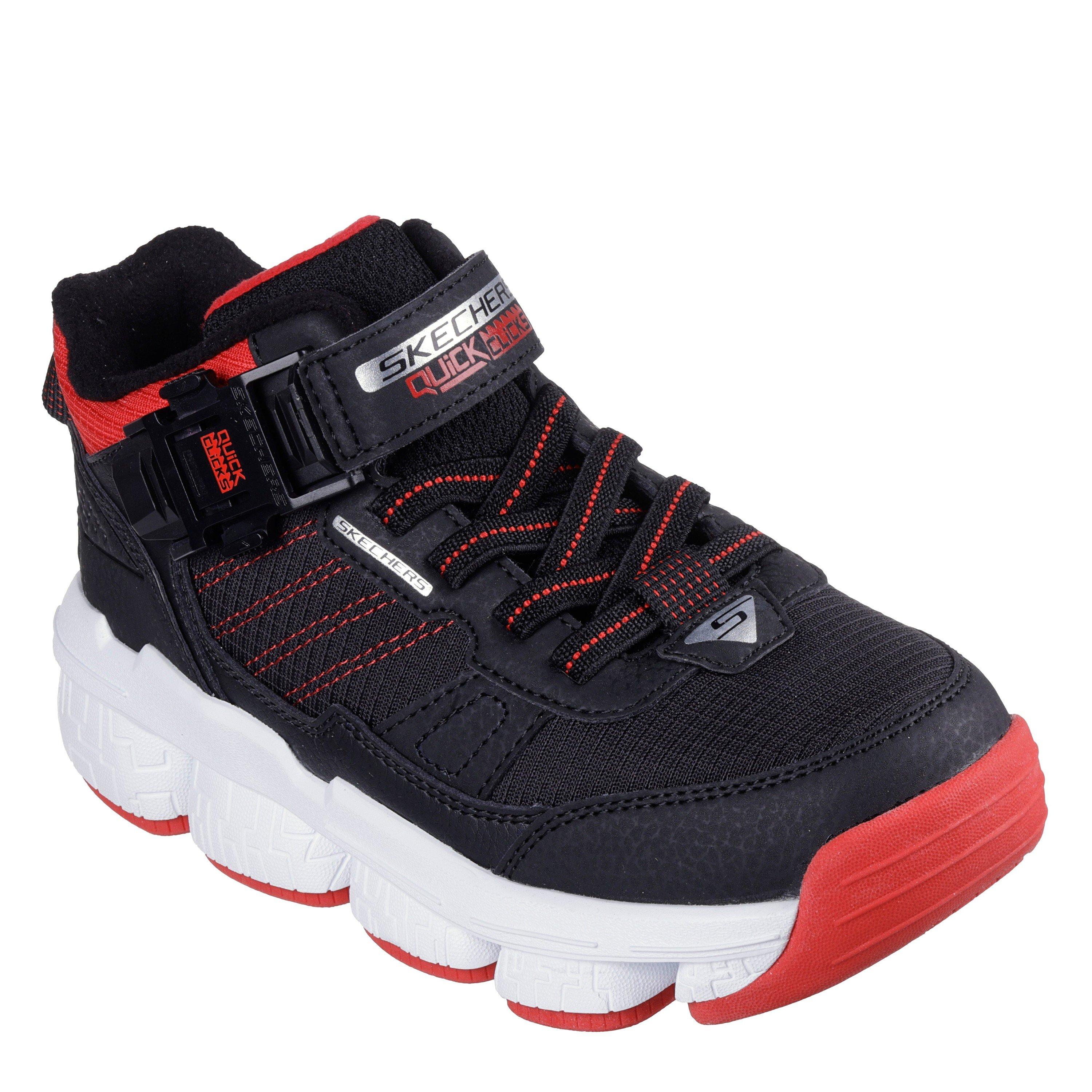 Black/Red - Skechers - Unisex Kids' Lunnix Slip On Trainers - 3